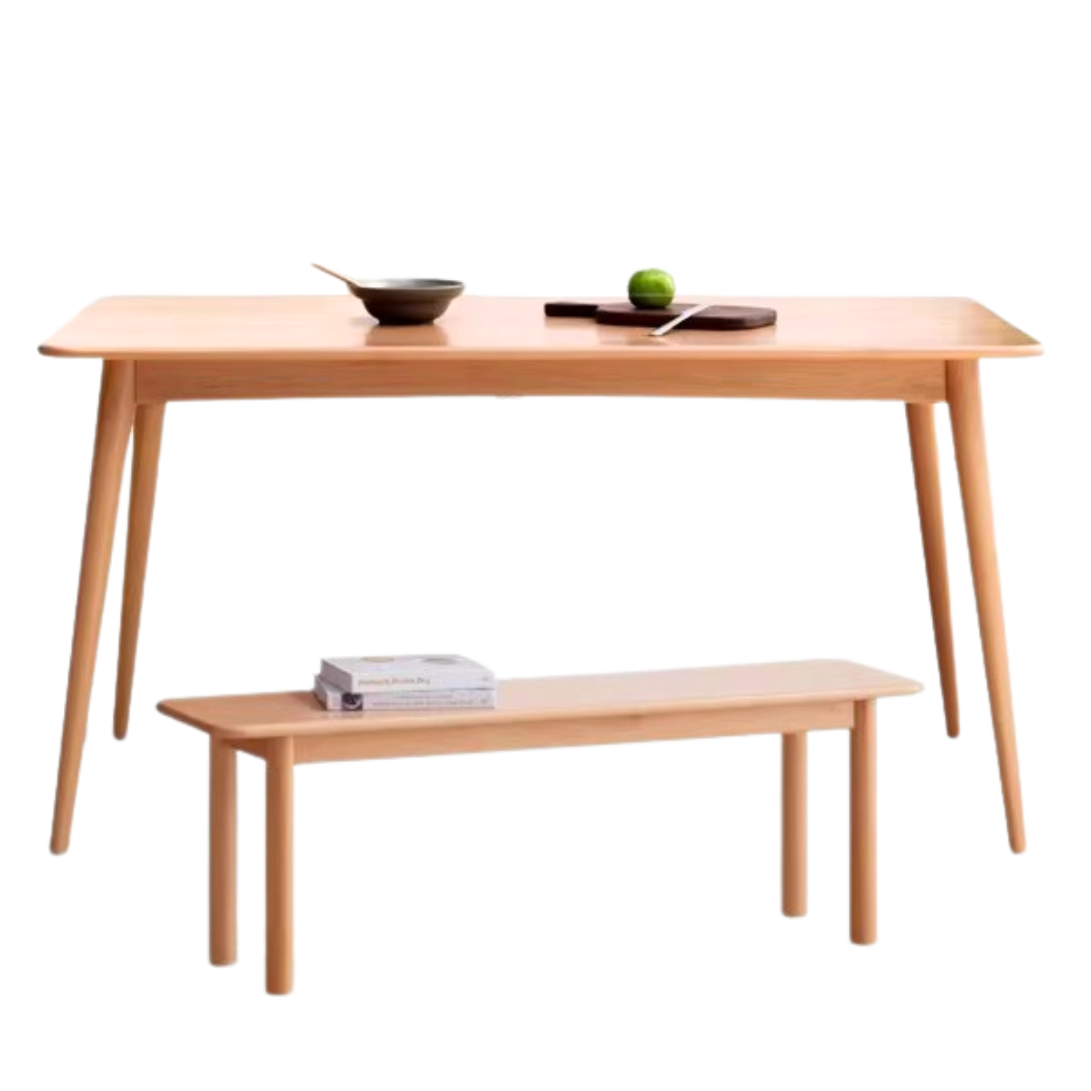 Beech Solid Wood Modern Dining Table