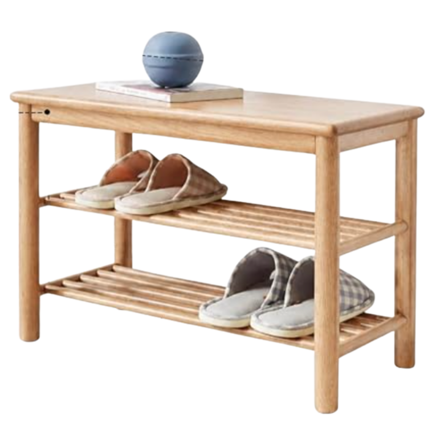 Beech, Oak Solid Wood Shoe Storage Bench