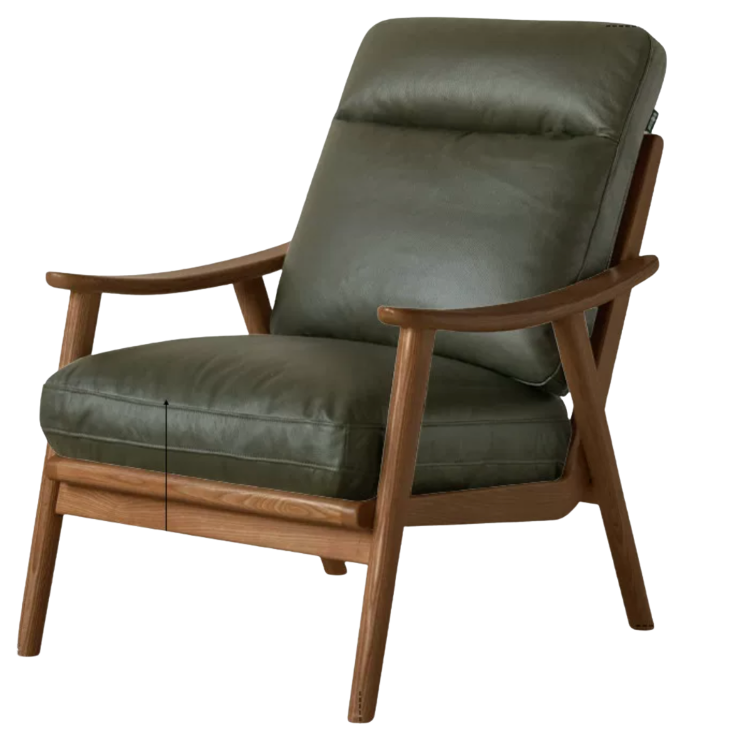 Black Walnut, Ash, Golden Pear Solid Wood Armchair