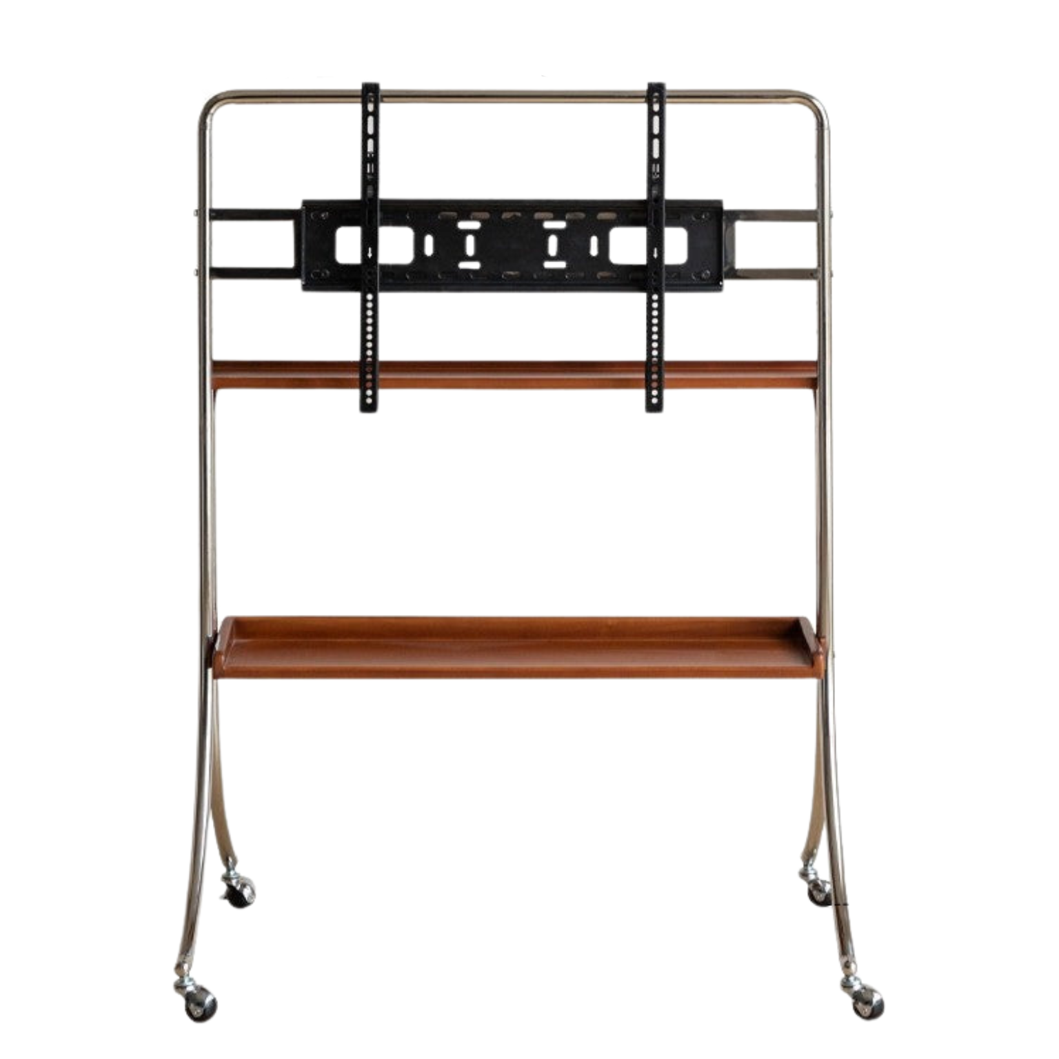Ash Solid Wood TV Rack Removable Floor-Standing Cart.