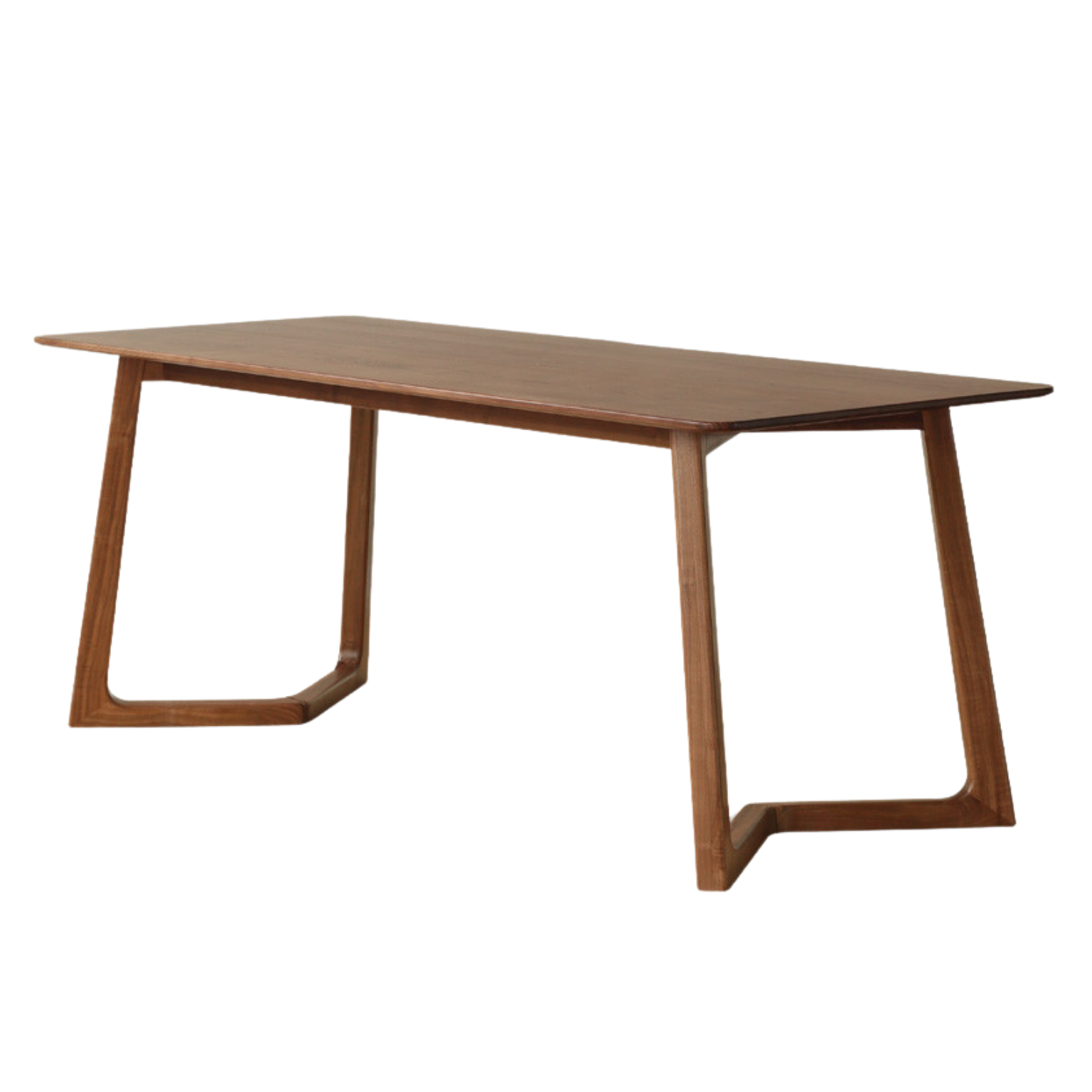 Black Walnut, Oak Solid Wood Rectangular Dining Table