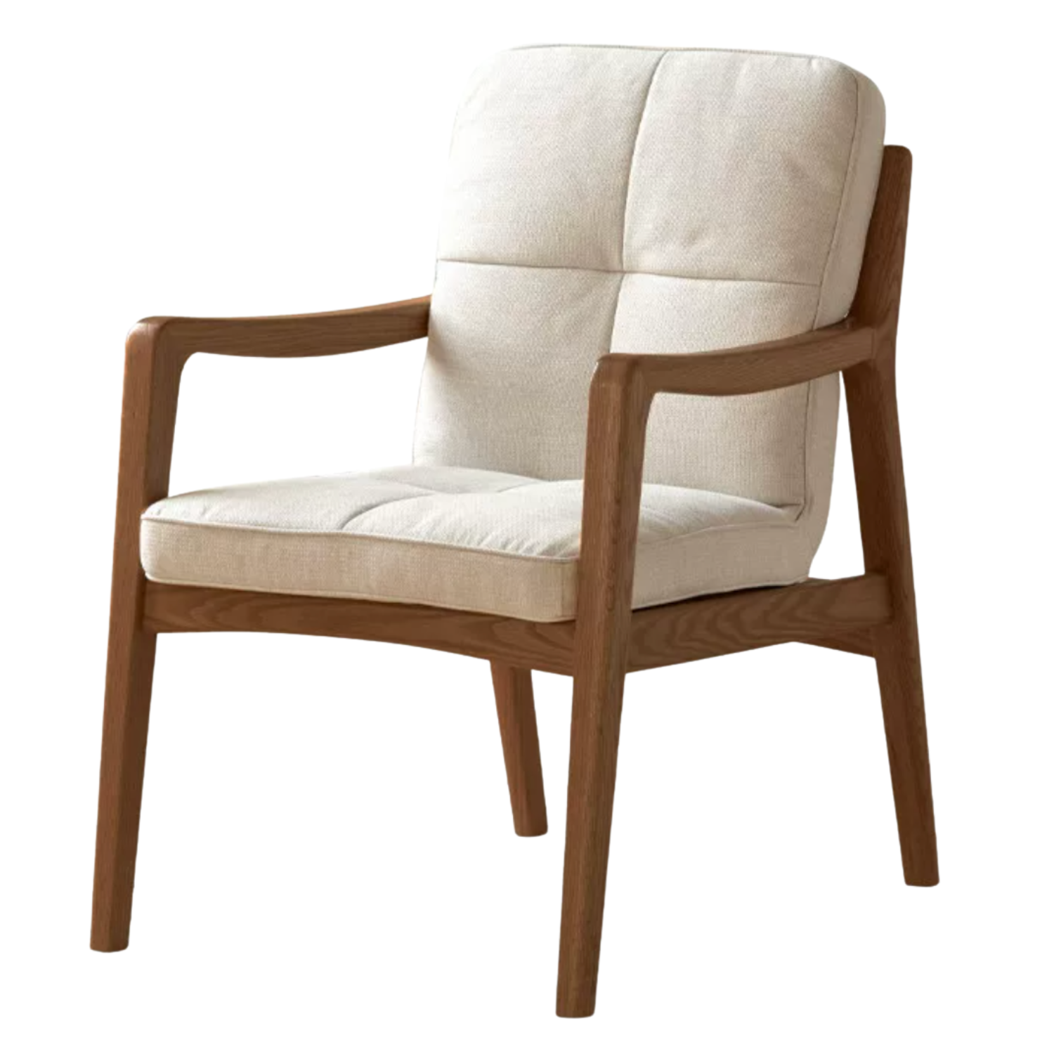 Black Walnut, Oak Solid Wood Modern Style Chair