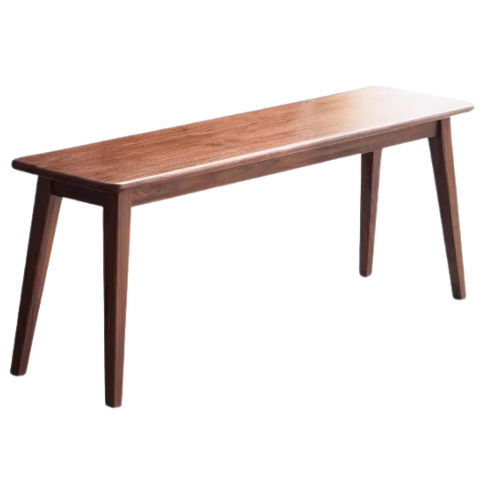 Black Walnut, Sandalwood Solid Wood Modern Long Bench