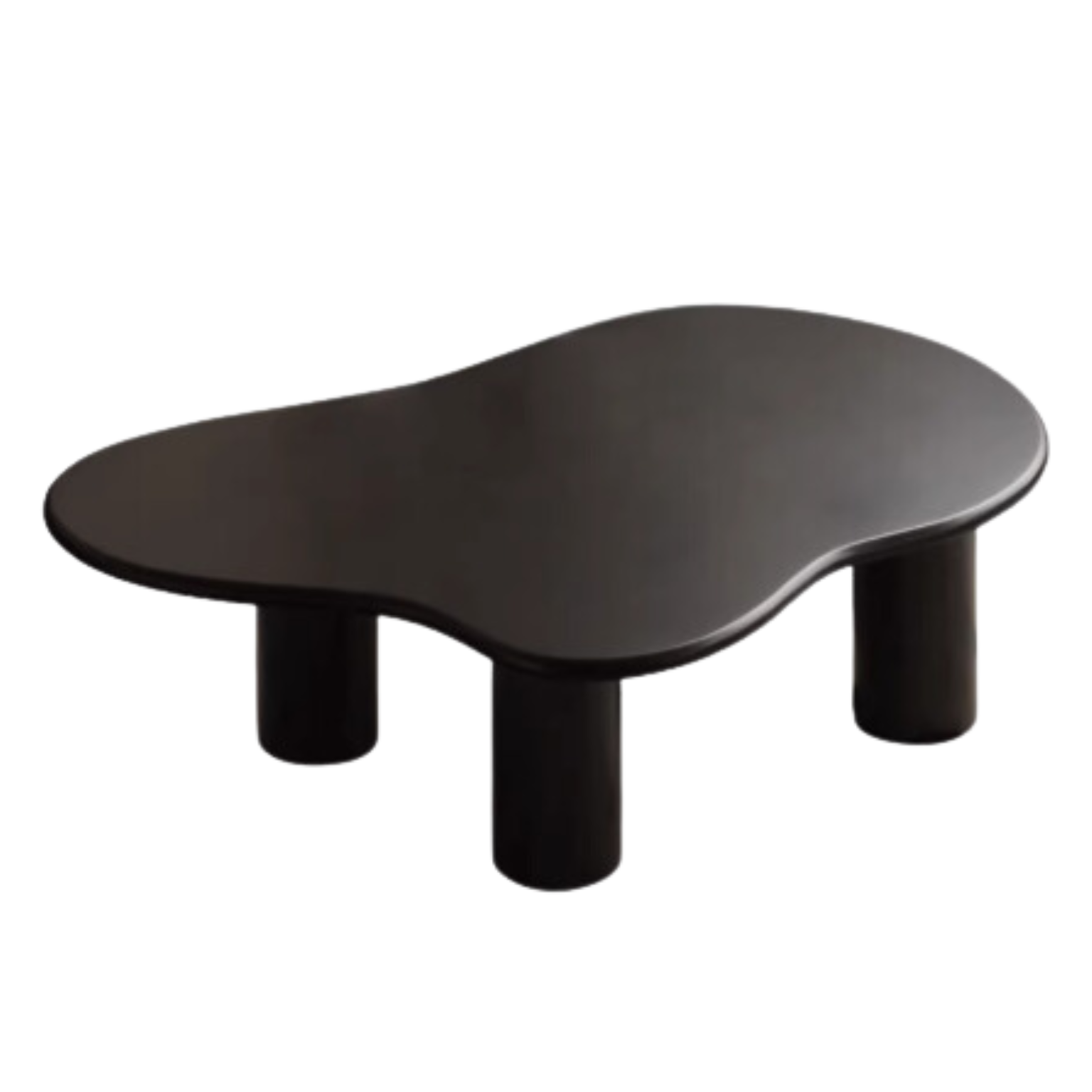 Rubber Solid Wood Creamy Cloud Coffee Table