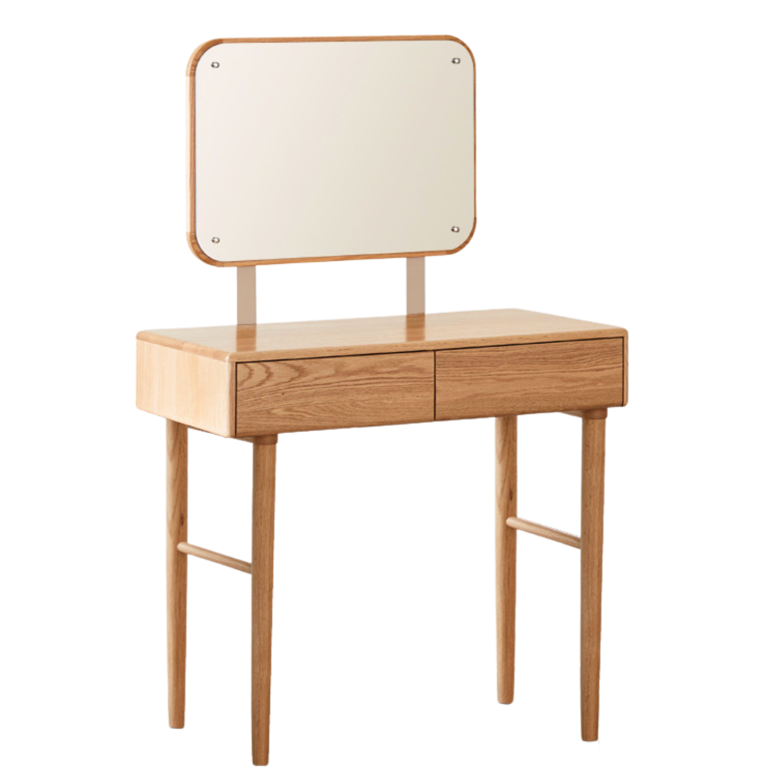 Solid Rubberwood, Oak, Beech Solid Wood Retractable Dressing Table Modern.