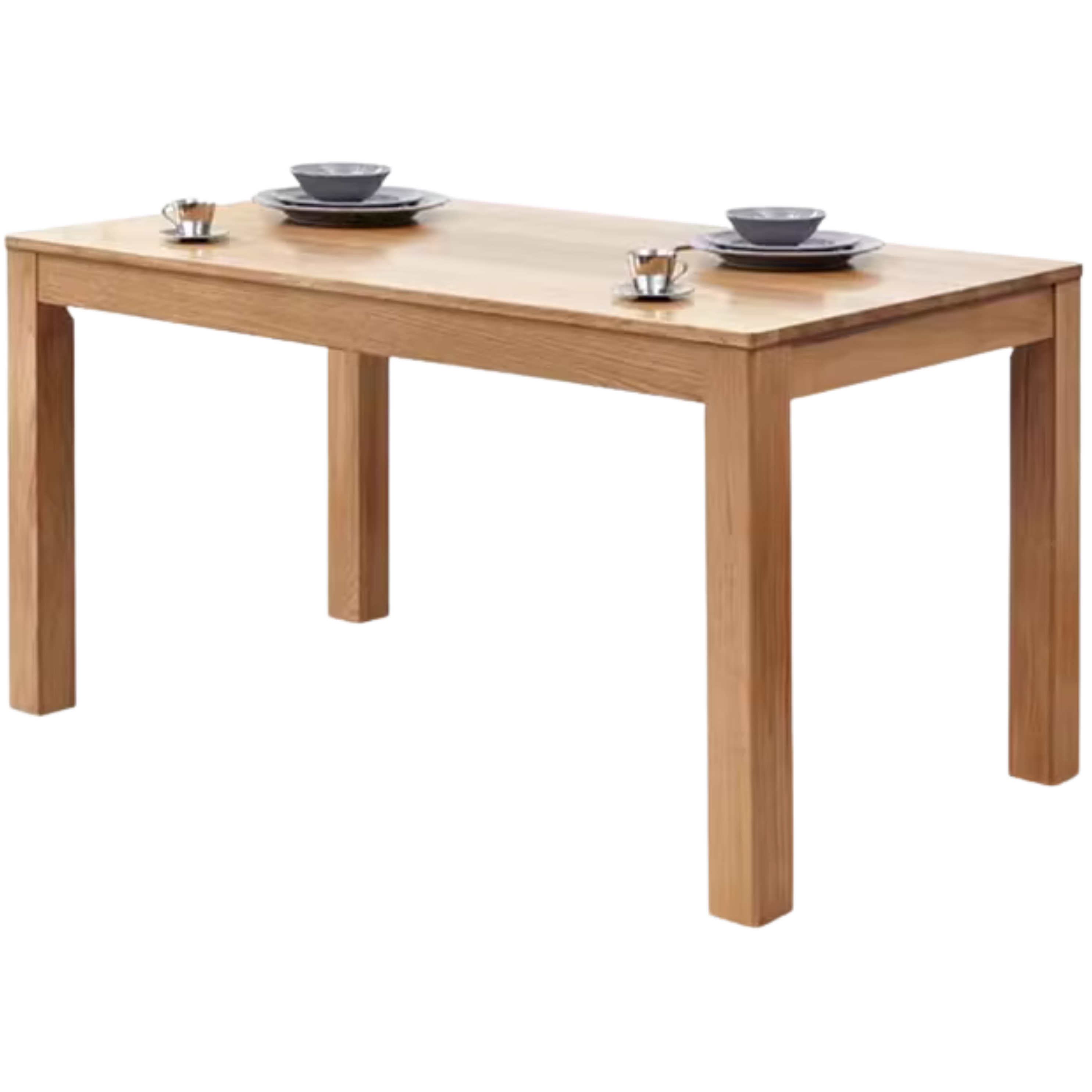 Oak, Ash Solid Wood Modern Dining Table