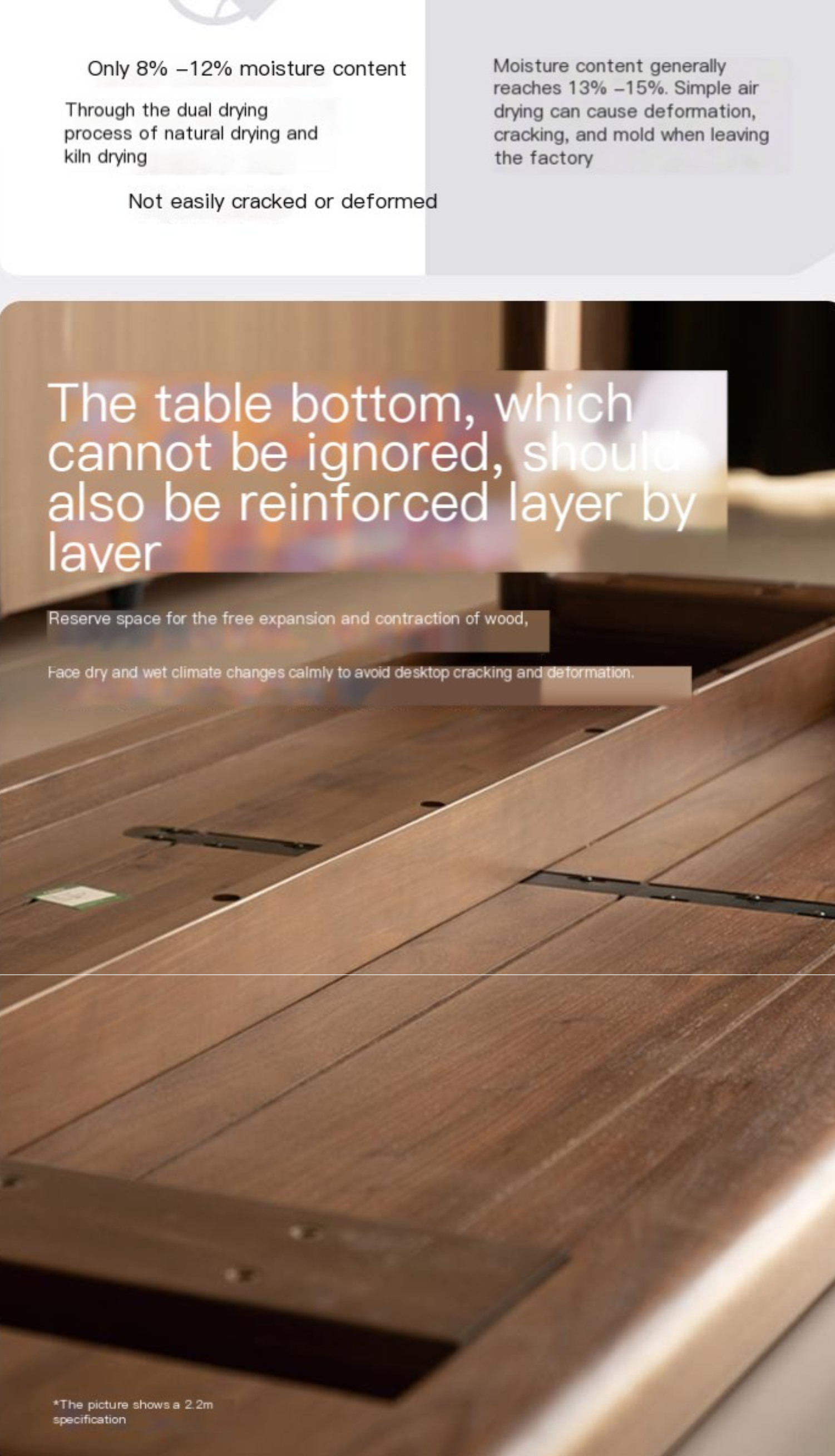 Black Walnut Solid Wood Large Board Dining Table