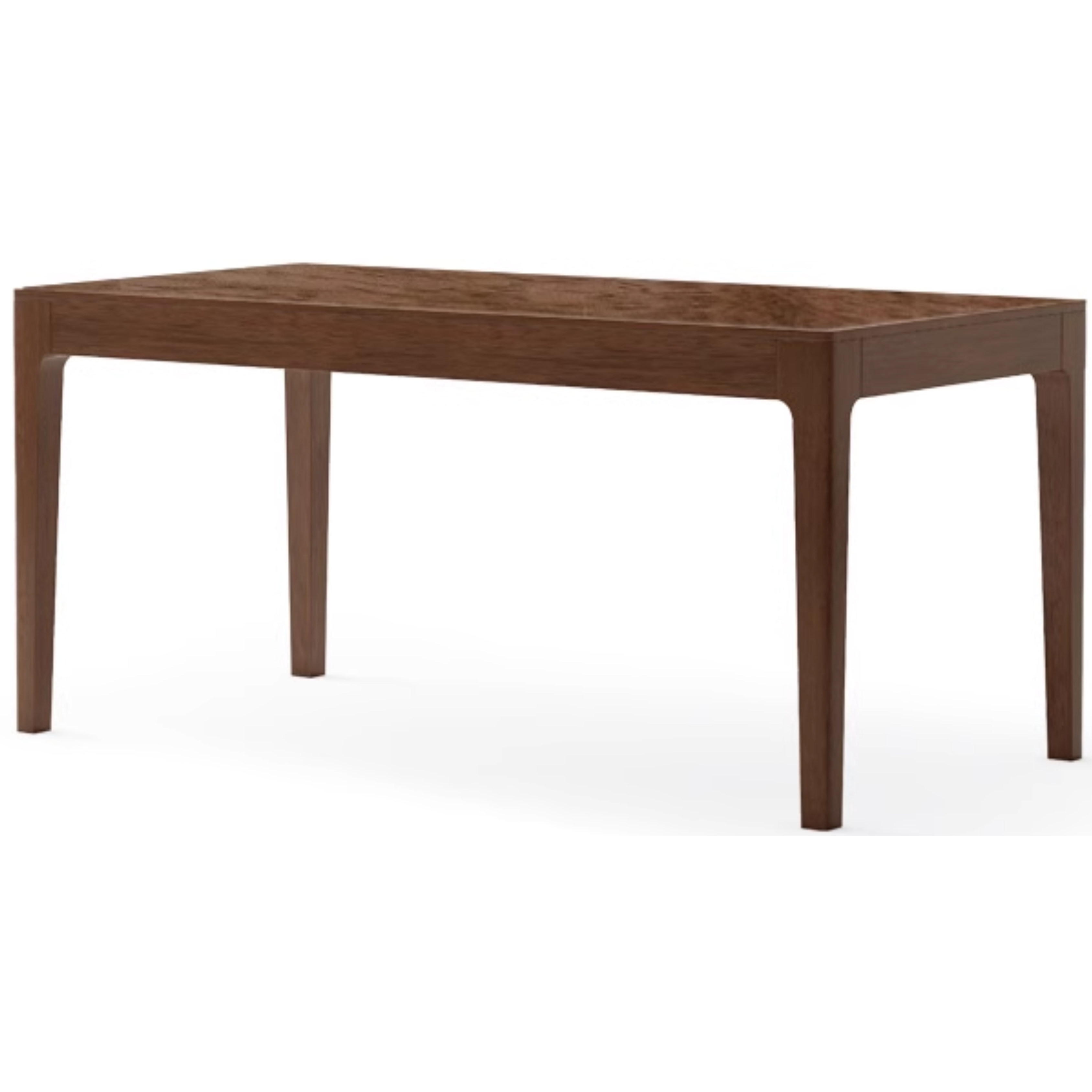 Black Walnut, Sandalwood Solid Wood Rectangular Dining Table