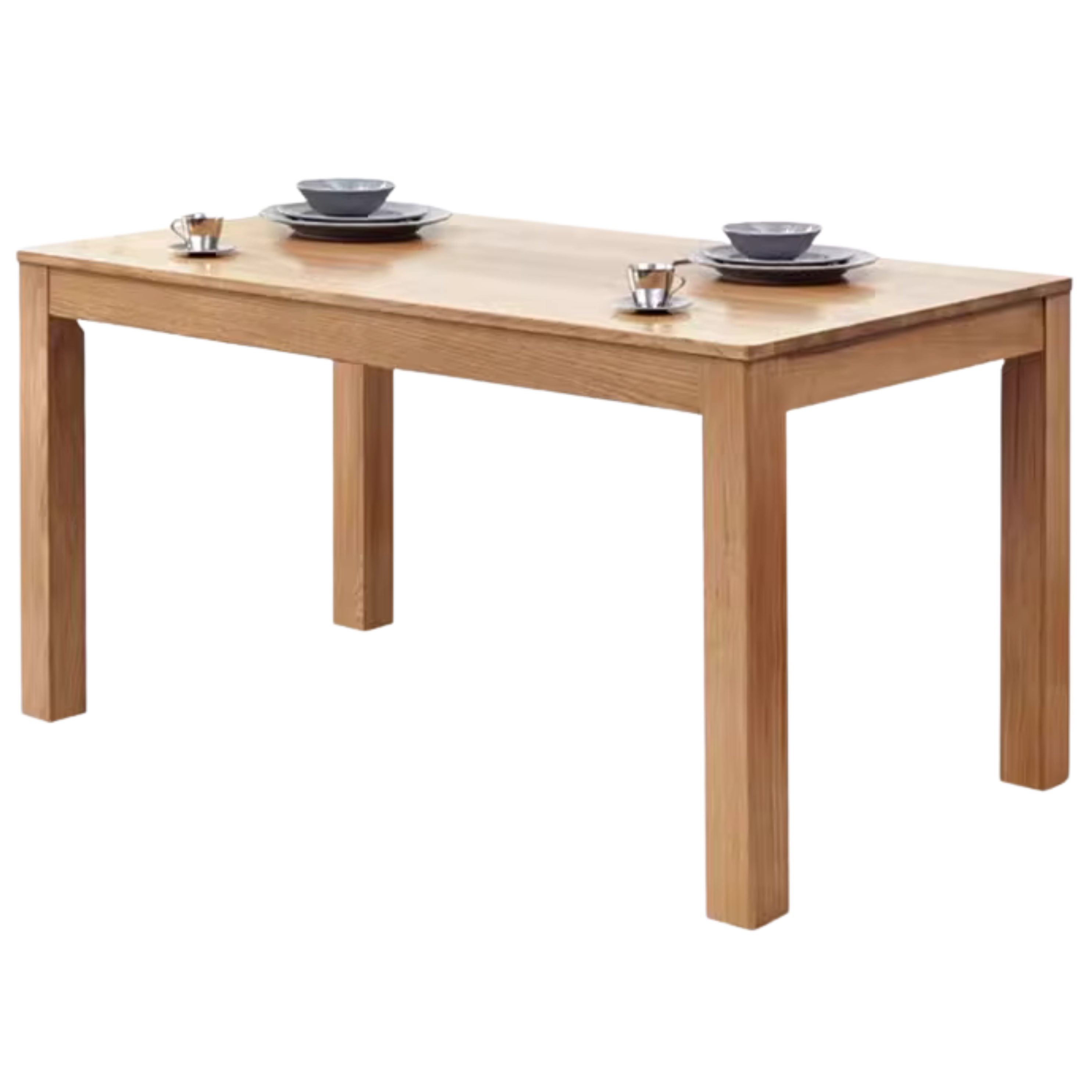Oak, Ash Solid Wood Modern Dining Table