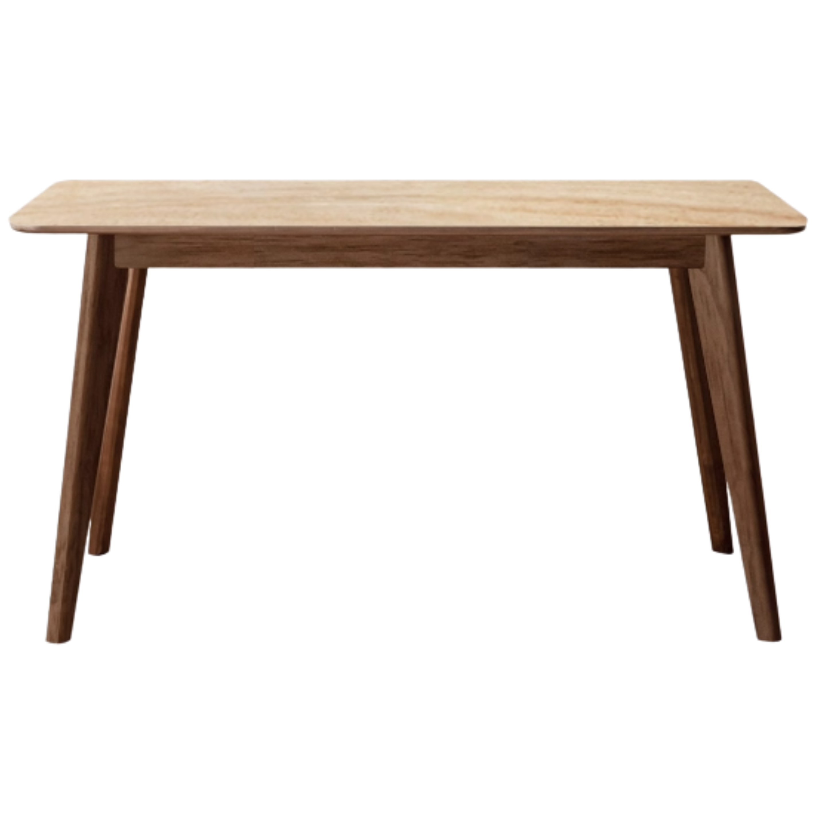 Ash, Black Walnut, Sandalwood Solid Wood Rock Plate Dining Table