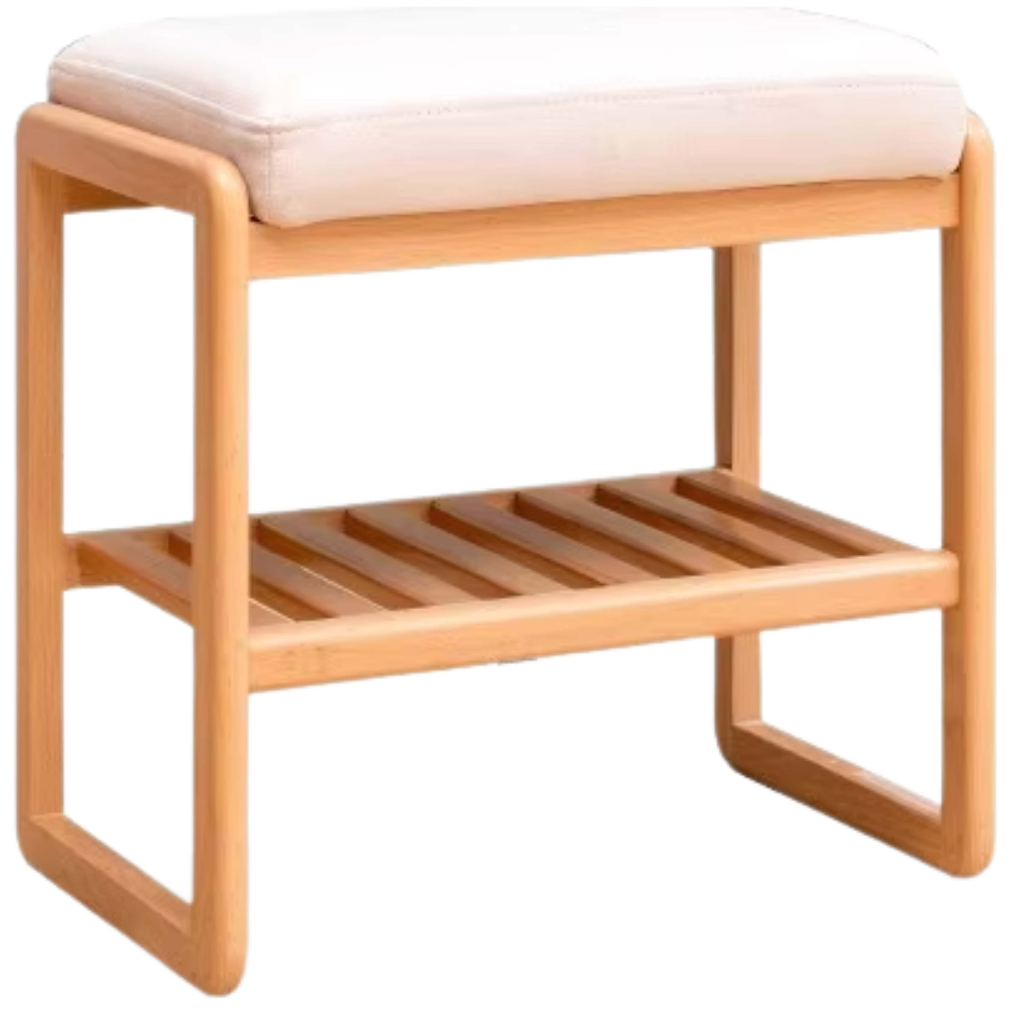 Beech Solid Wood Shoe Changing Stool