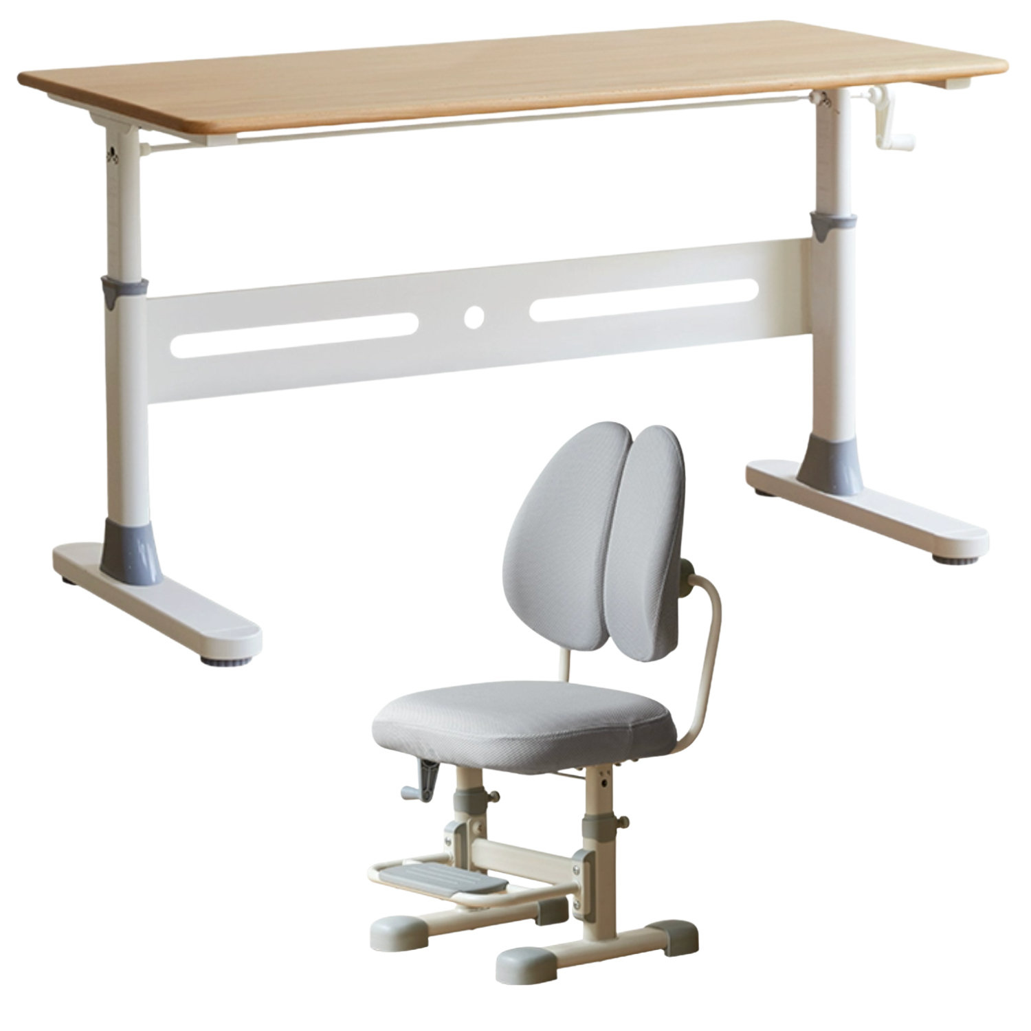 Beech Solid Wood Children's Liftable Desk
