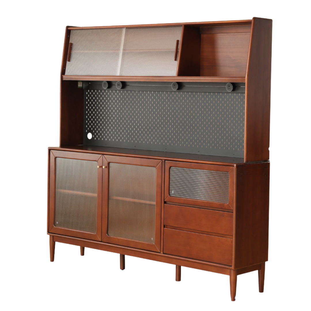 Tulipwood Solid Wood Sideboard Wall Mounted Cabinet
