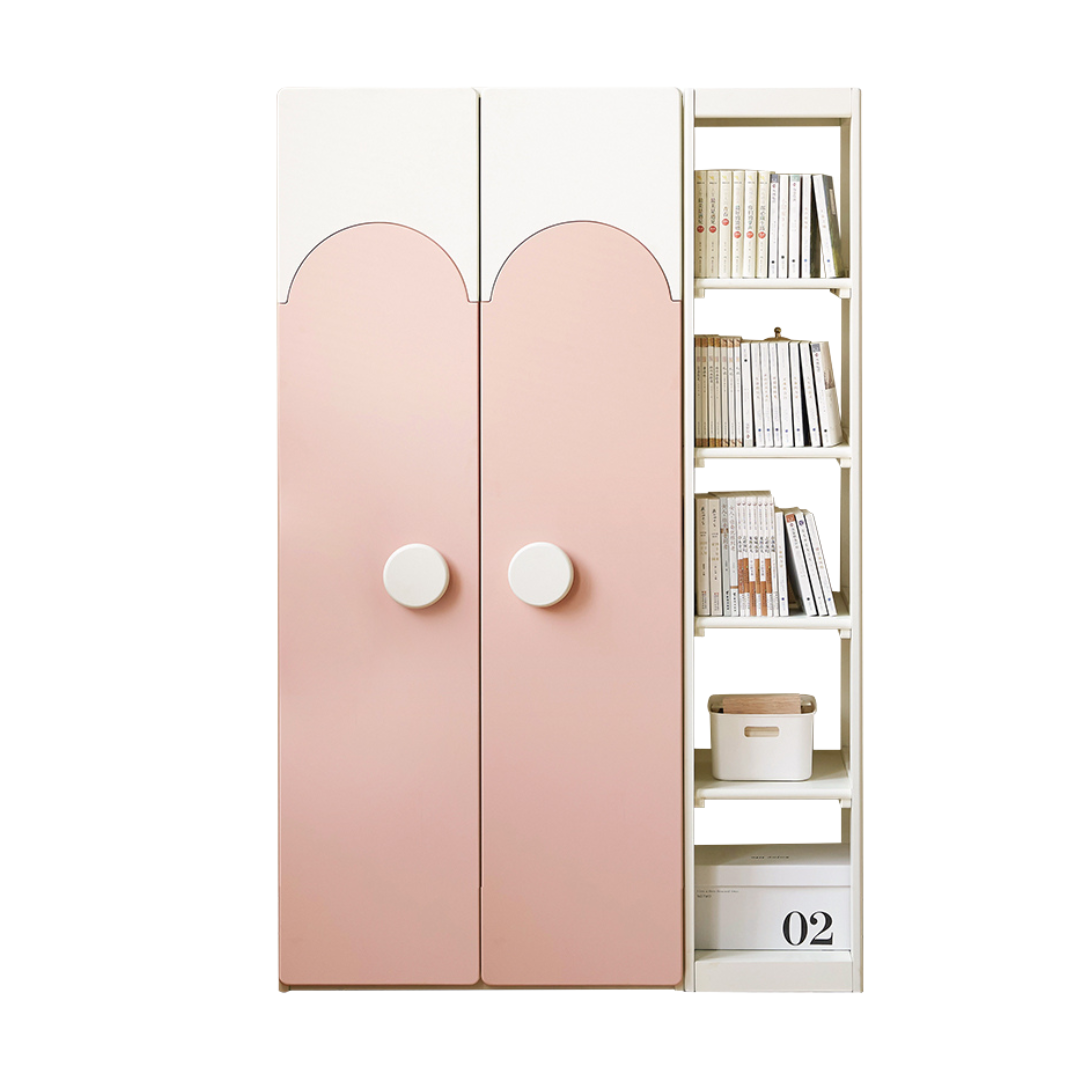 Rubber Solid Wood Children's Wardrobe.