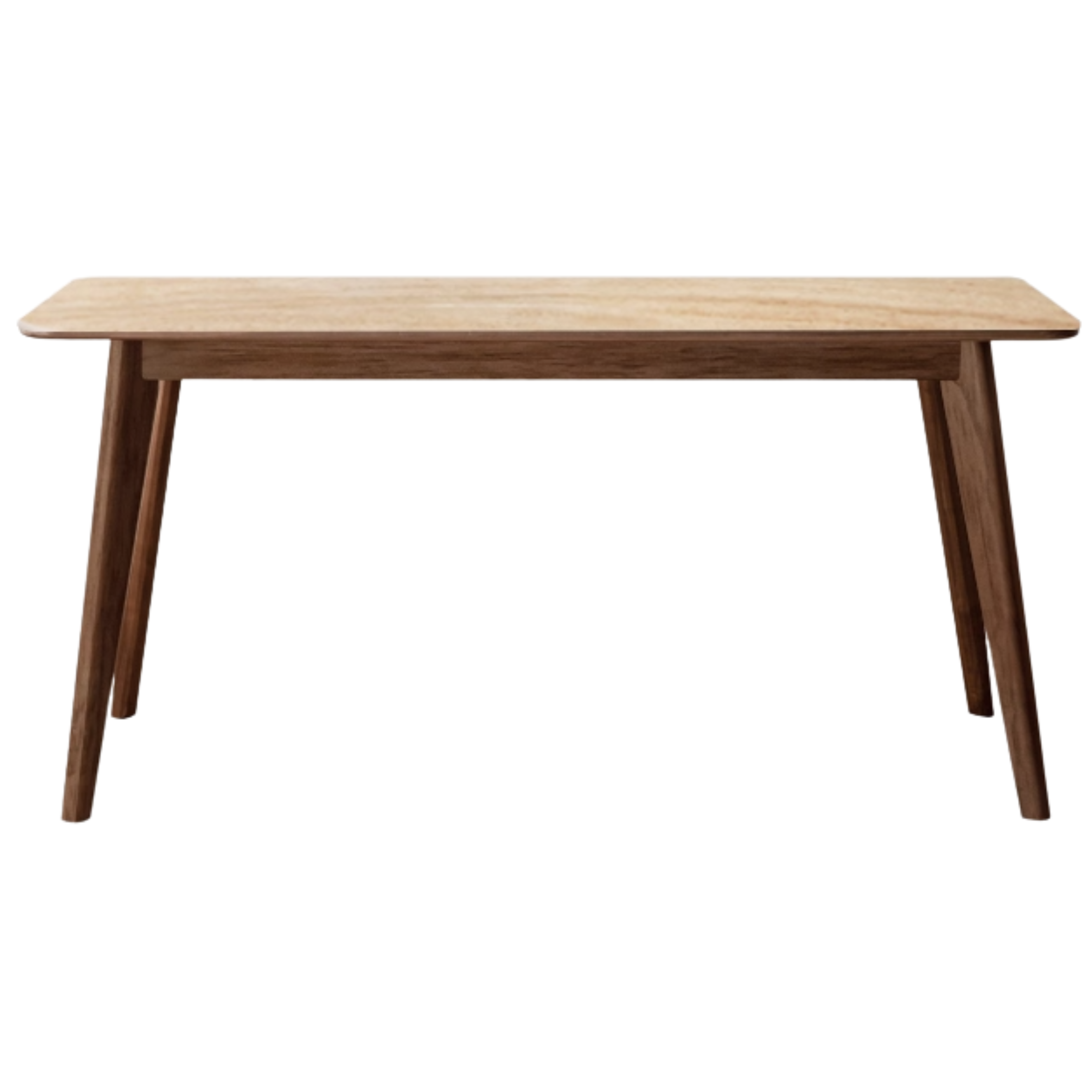 Ash, Black Walnut, Sandalwood Solid Wood Rock Plate Dining Table
