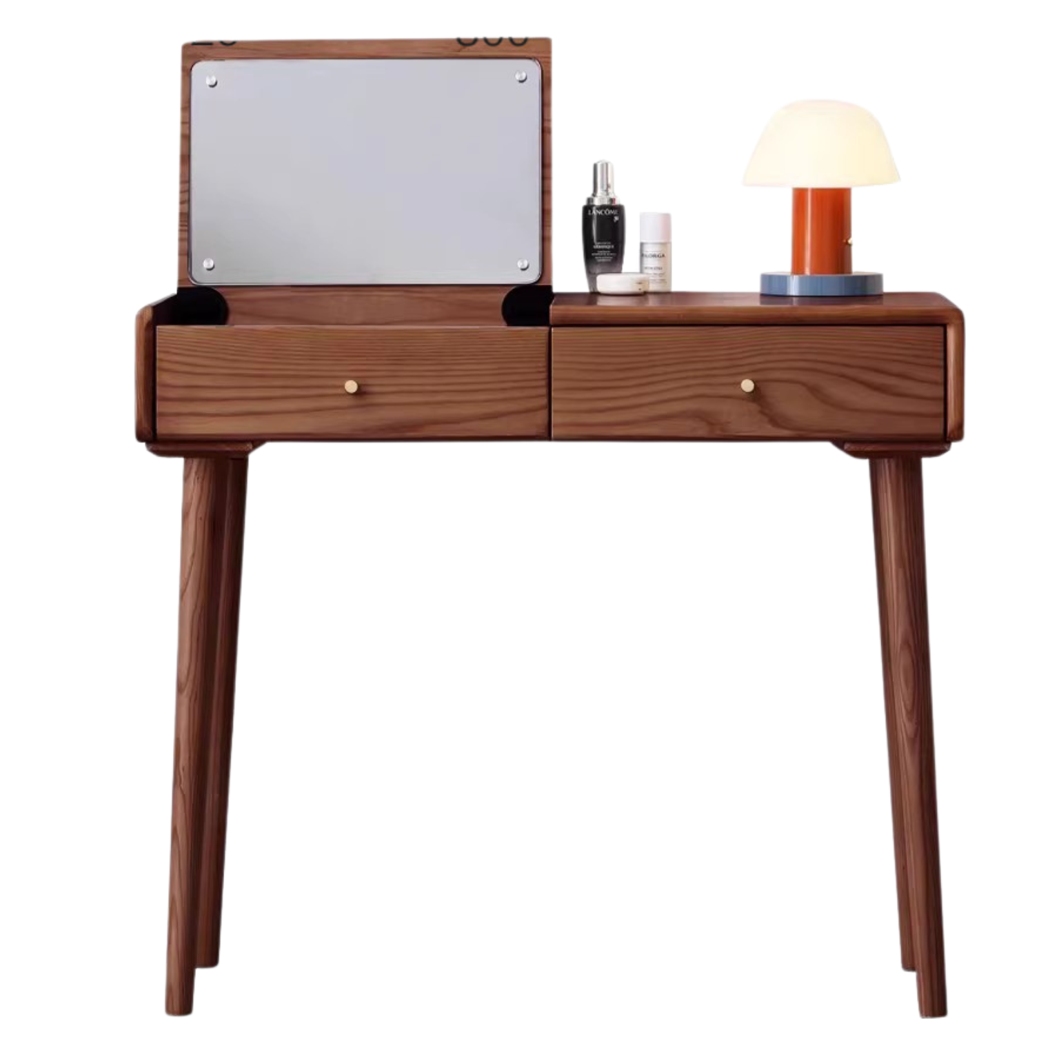Ash Solid Wood Walnut Color Dressing Table.