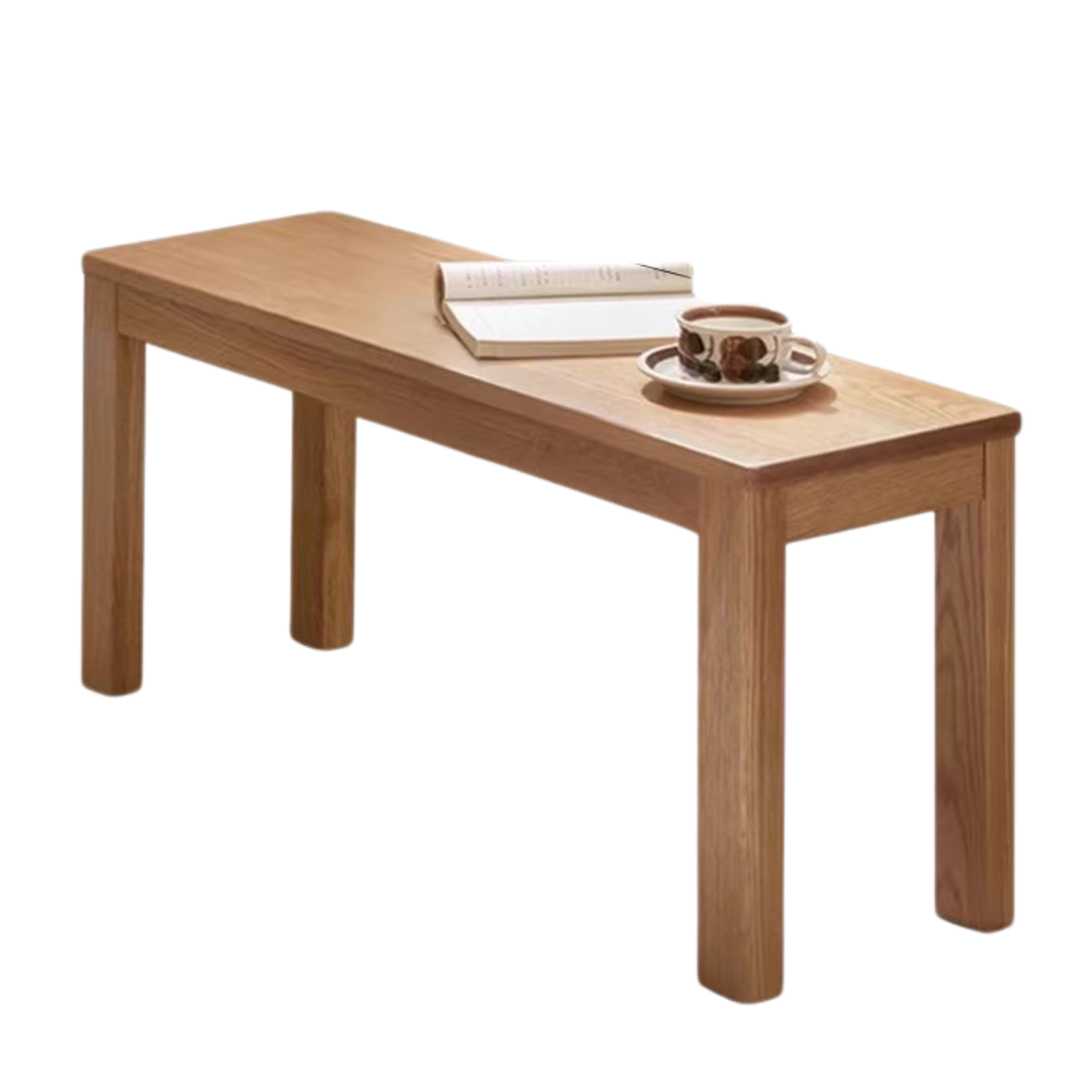 Ash, Oak, Beech, Solid Rubberwood Wide Seat Bench