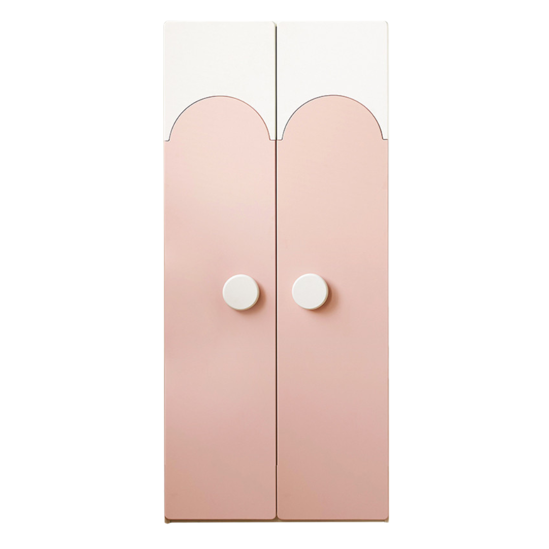 Rubber Solid Wood Children's Wardrobe.