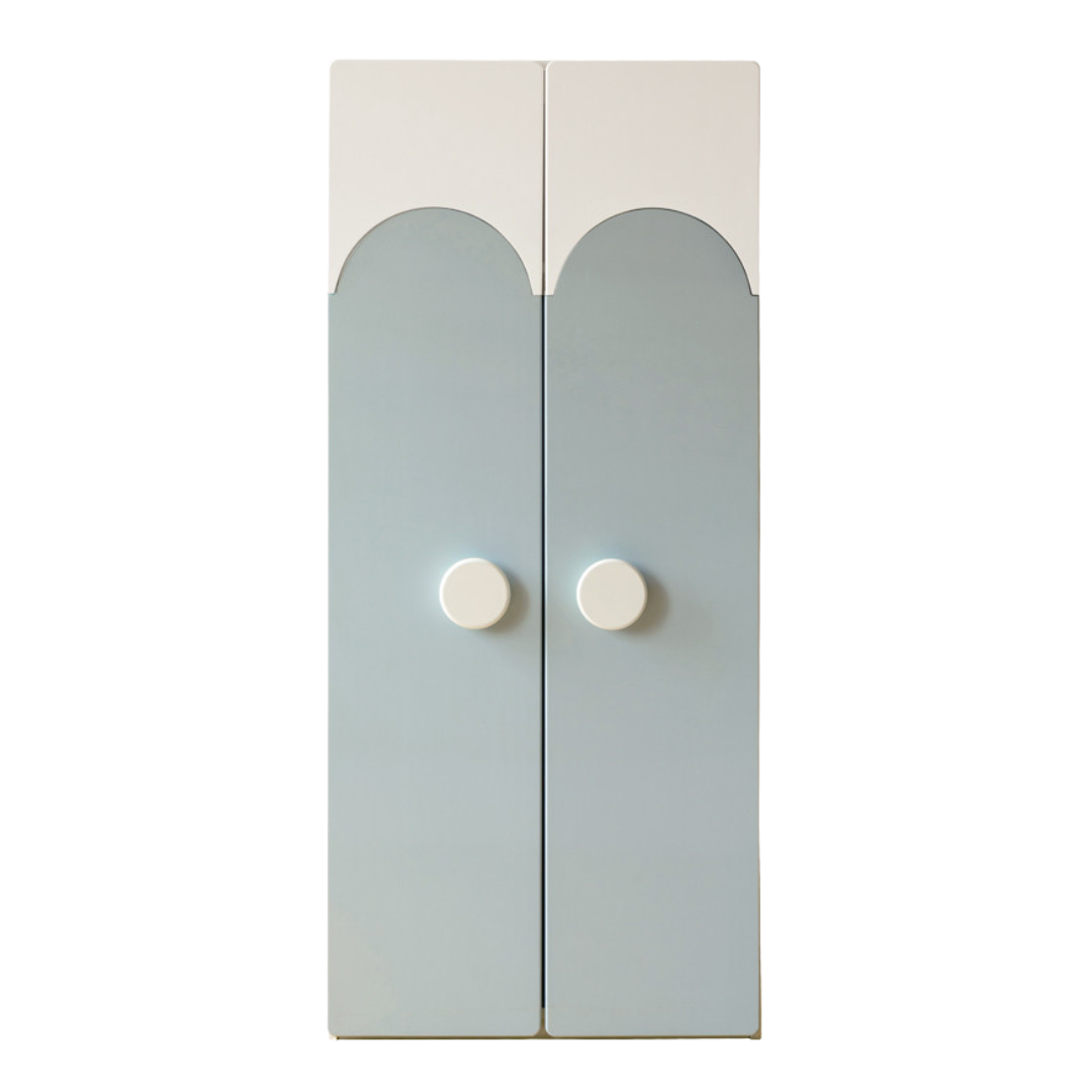 Rubber Solid Wood Children's Wardrobe.