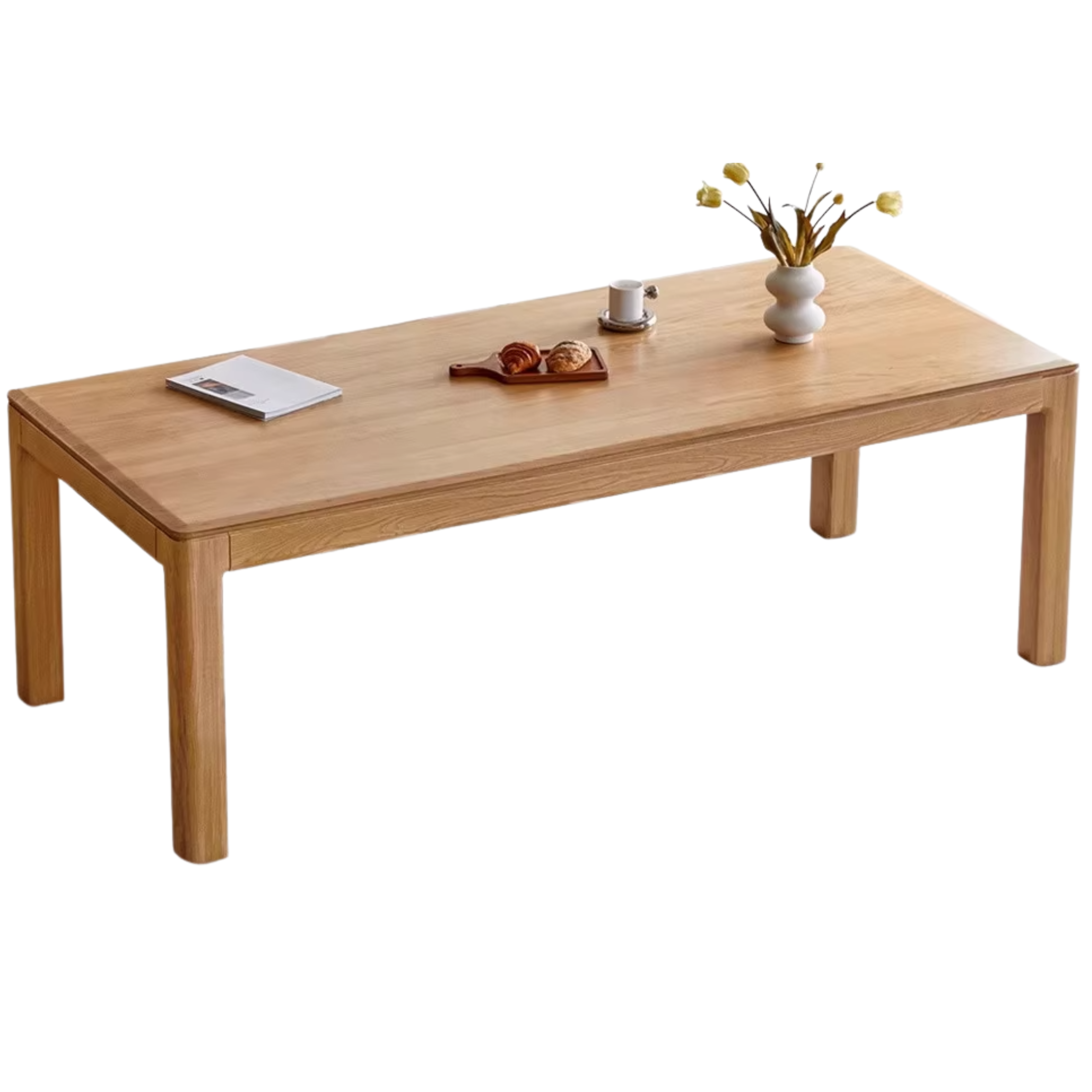Oak, Ash Solid Wood Long Dining Table
