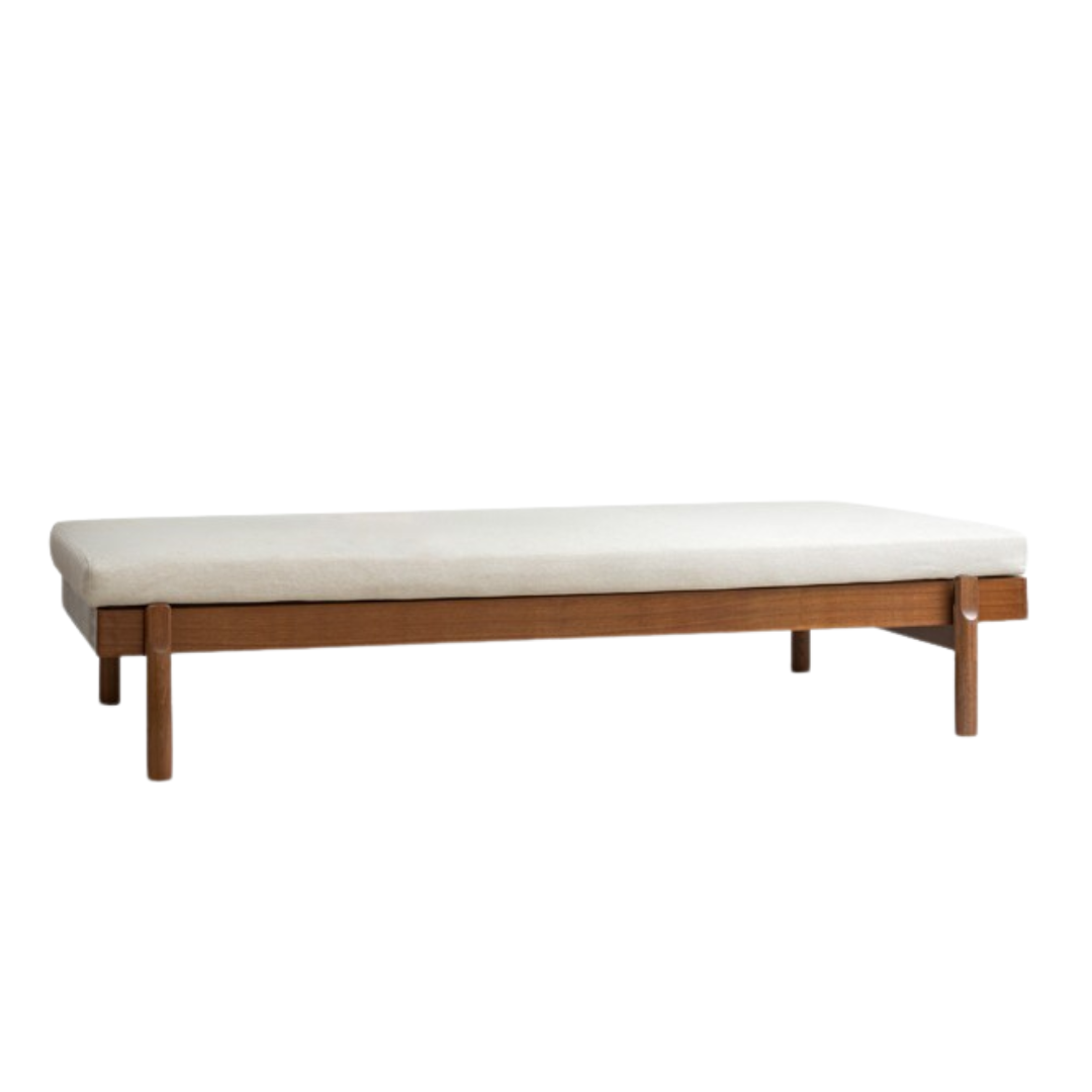 North american black walnut, Ash Solid Wood Single Sleeper Chaise Sofa Bed