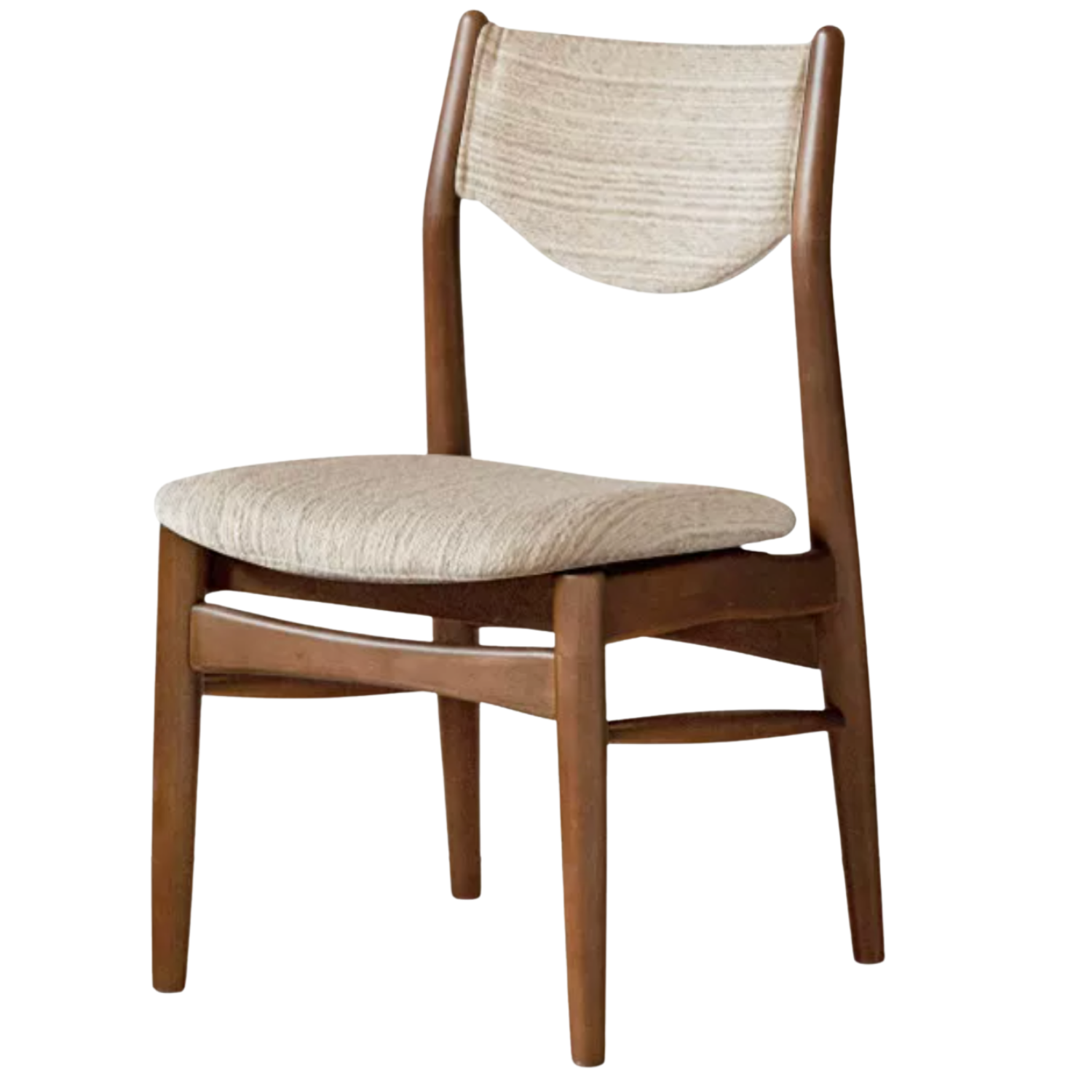 4 pcs -Solid RubberWood Dining Chair Upholstered Dining Chair, Danish Modern