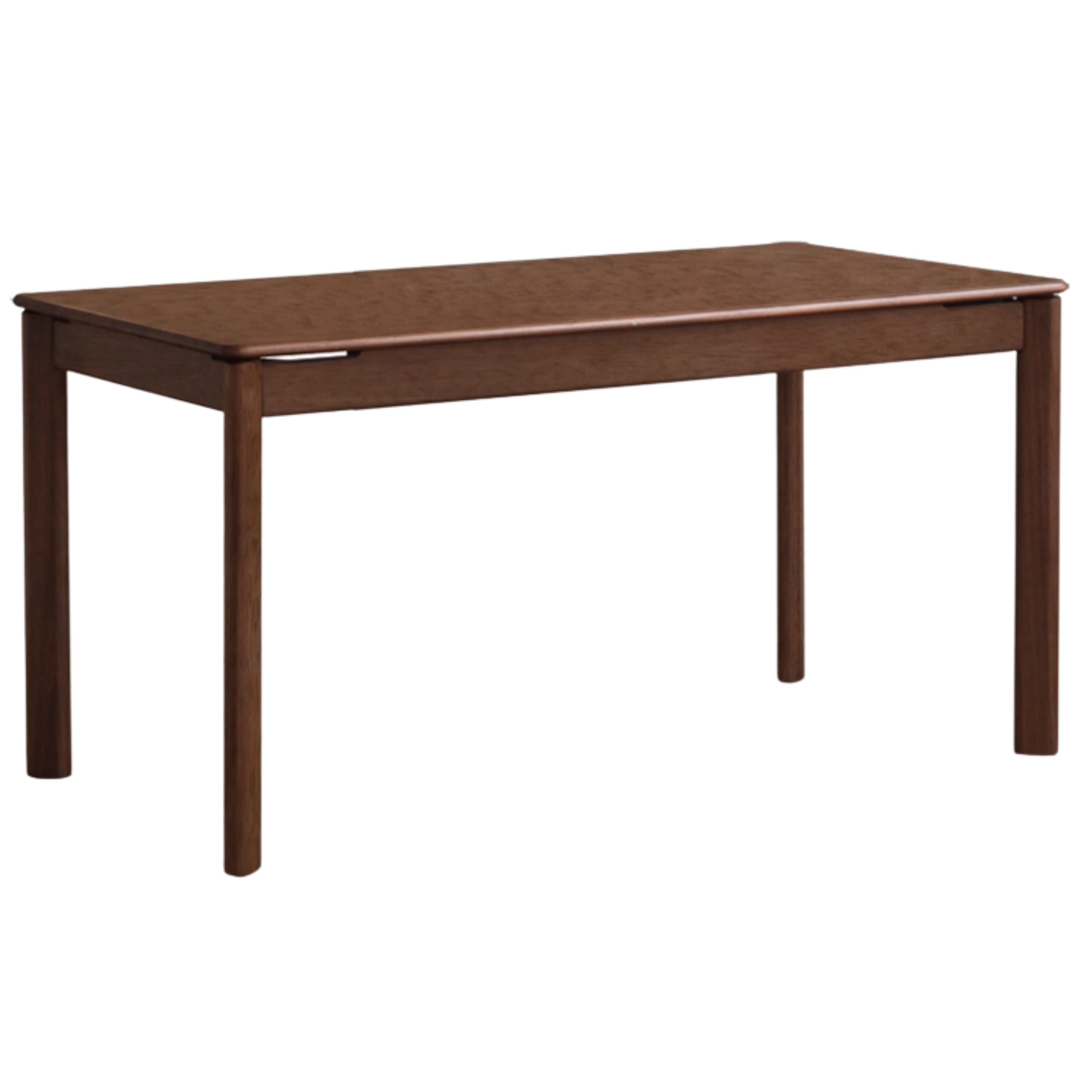 Black Walnut Wood, Sandalwood, Ash Solid Wood Modern Rectangular Table