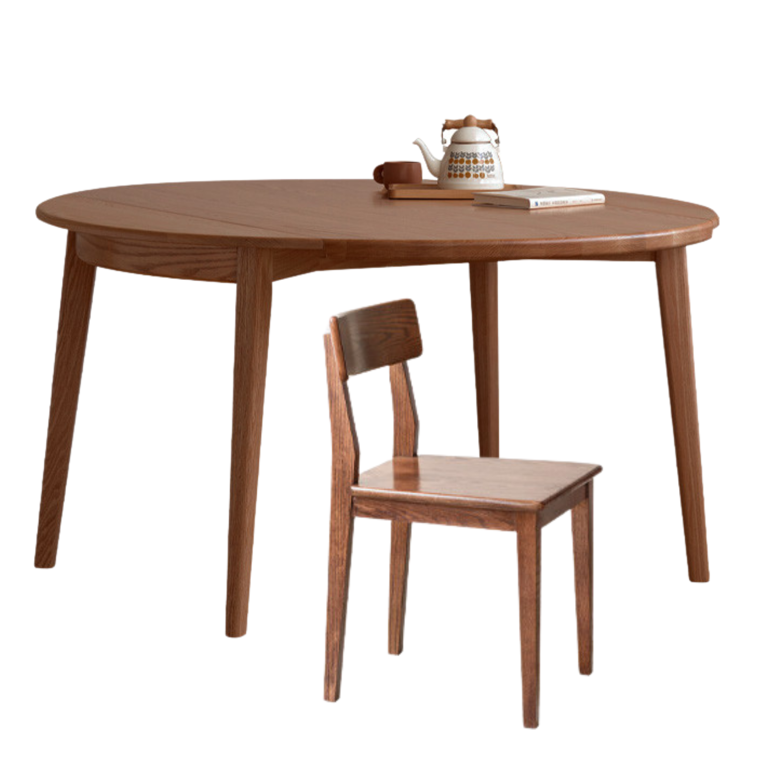 Oak Solid Wood Folding Dining Table