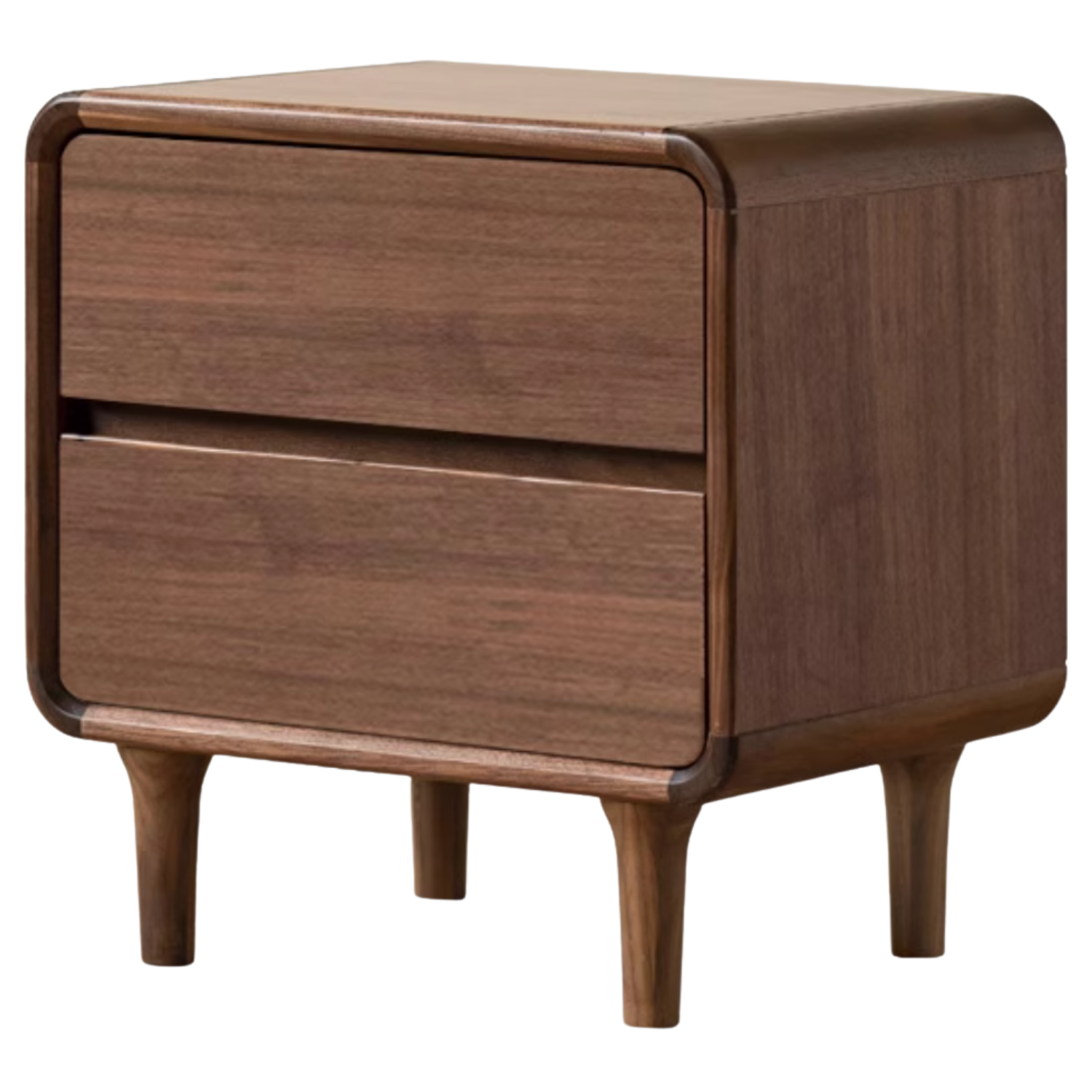 Black Walnut, Catalpa, Sandalwood Solid Wood Minimalist Nightstand