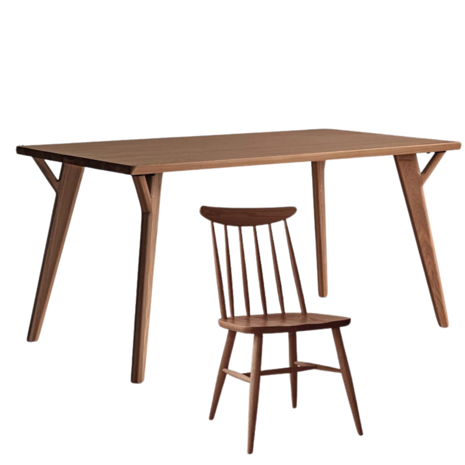 Ash Solid Wood Rectangular Dining Table