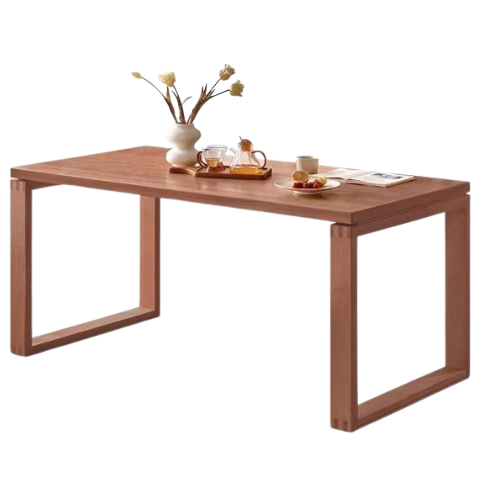 Beech, Oak Solid Wood Large Dining Table