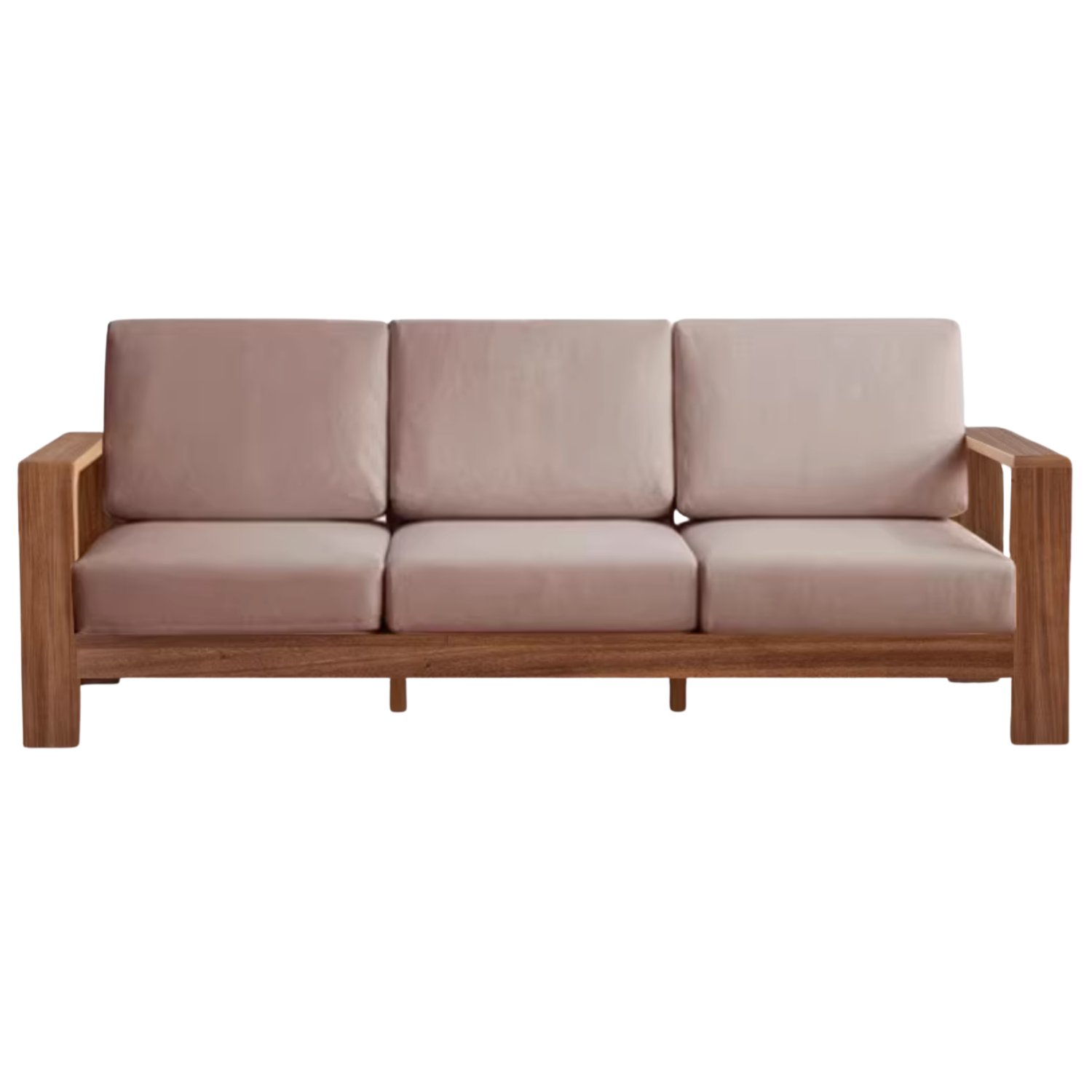 Oak, Poplar, Rubberwood, Beech Solid Wood Modern Fabric Sofa.