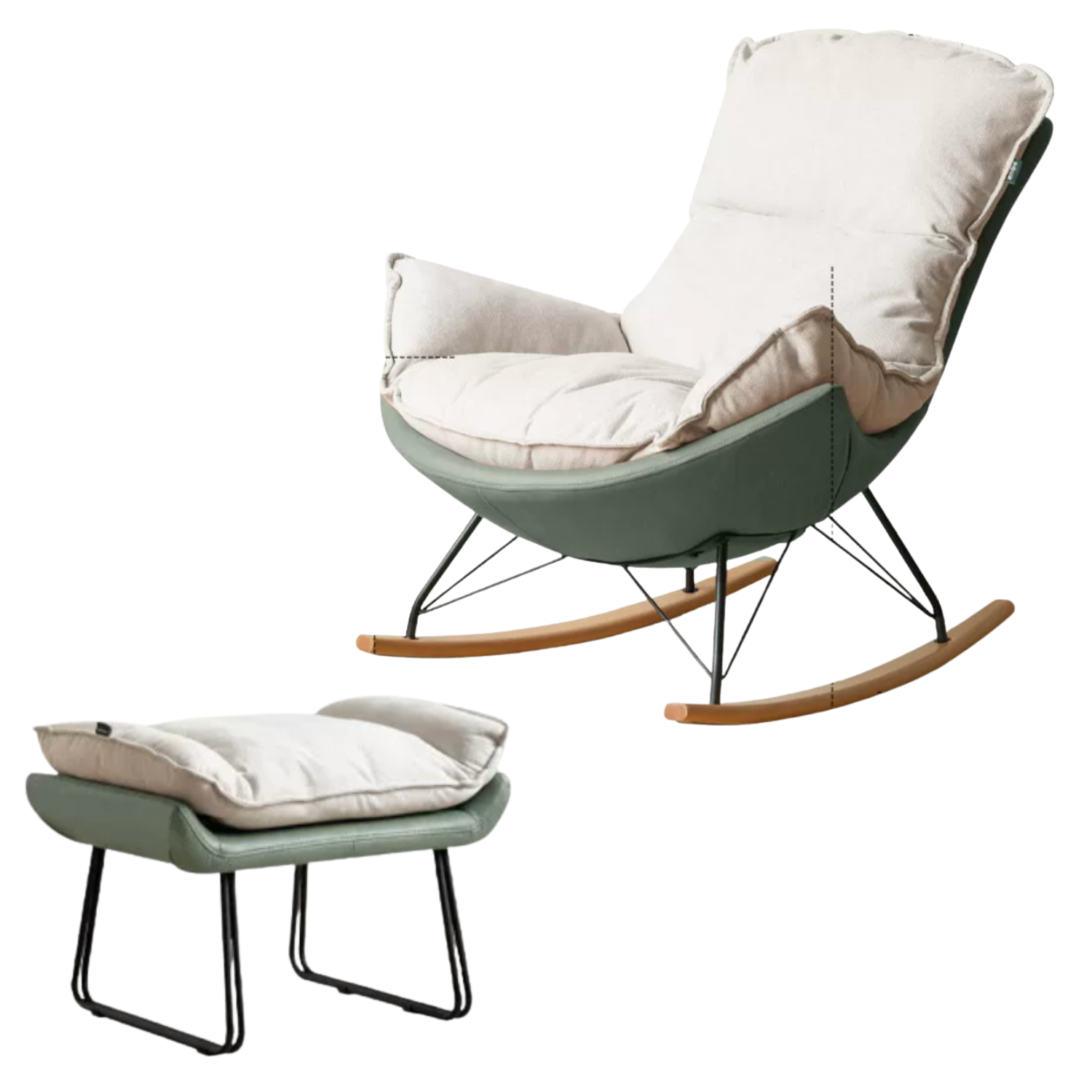 Mid Century Modern Rocking Armchair