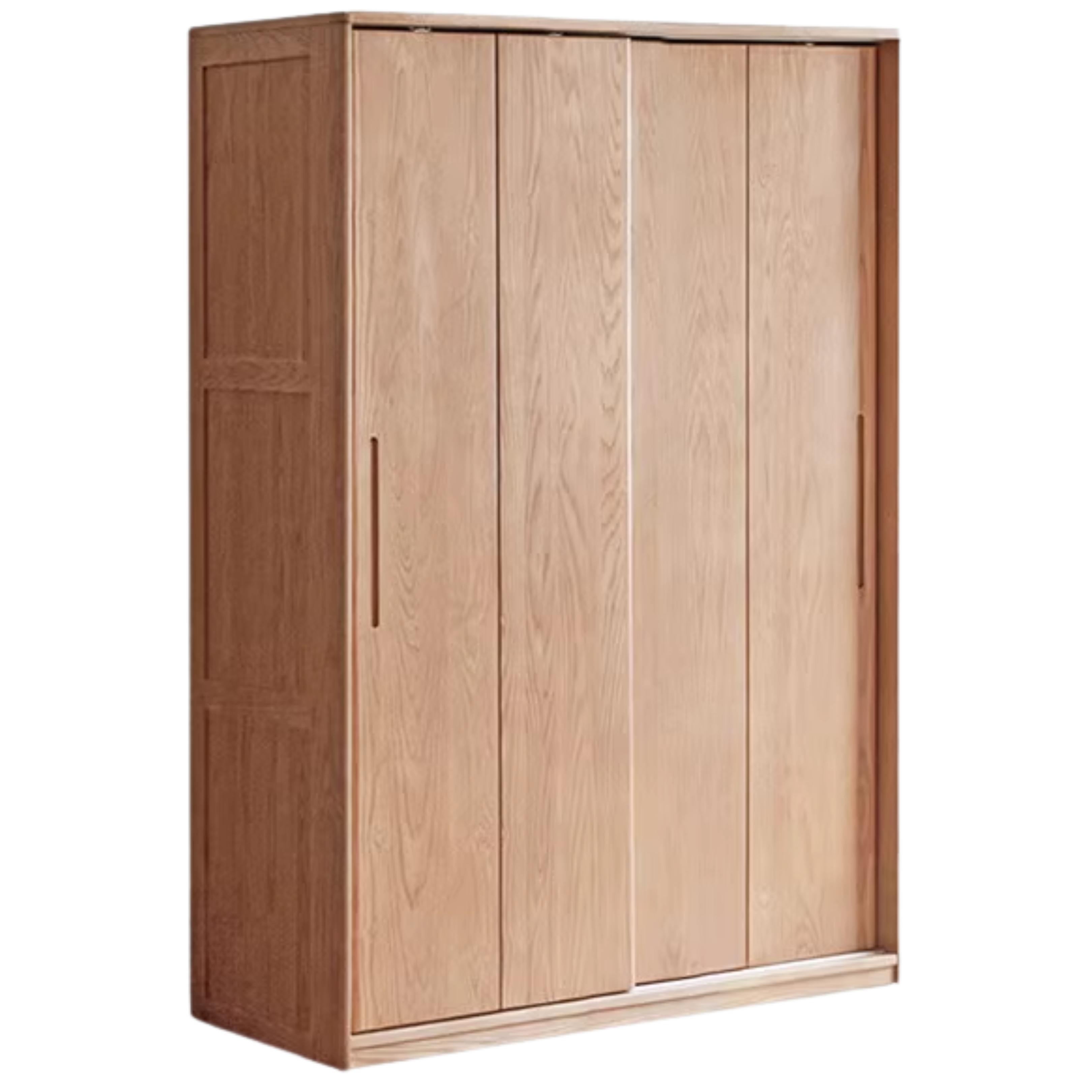 Oak, Ash Solid Wood Wardrobe Sliding Door