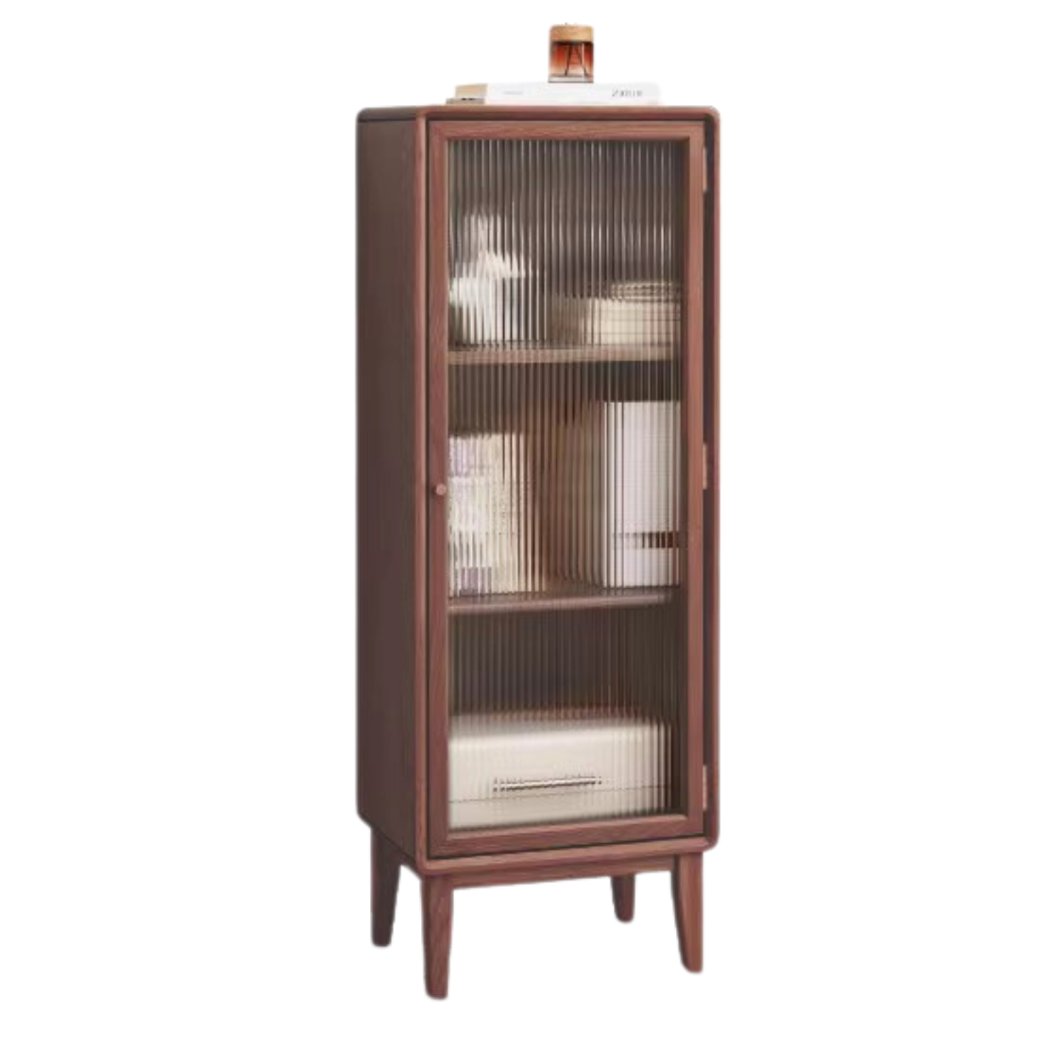 Beech Solid Wood Side Cabinet, Small Bookcase.