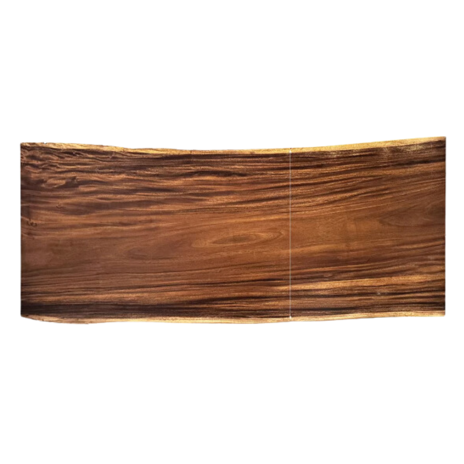 Black Walnut Solid Wood Natural Edge Large Top For Dining Table.