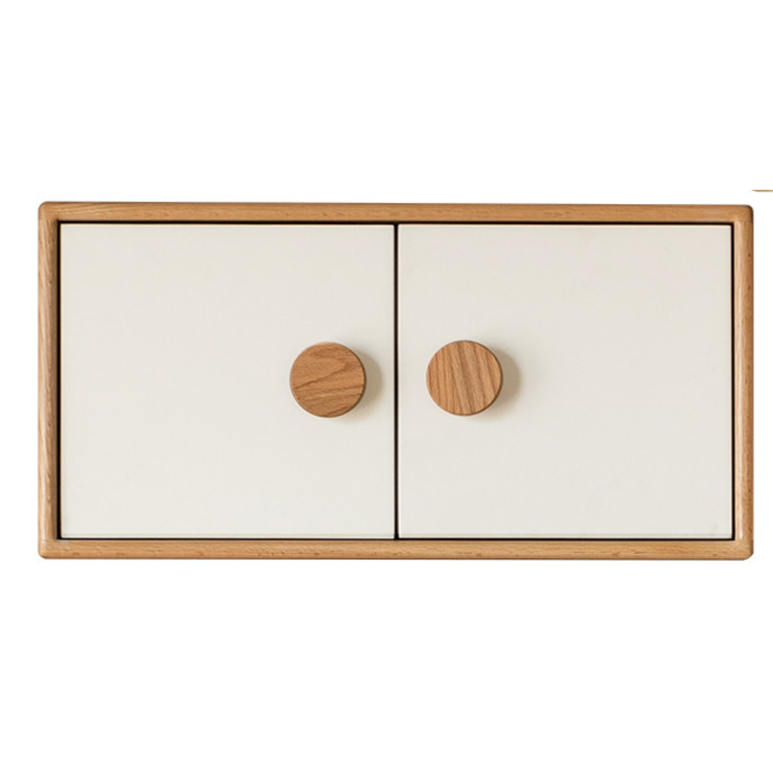 Oak Solid Wood Children's Wardrobe Combination Storage Cabinet