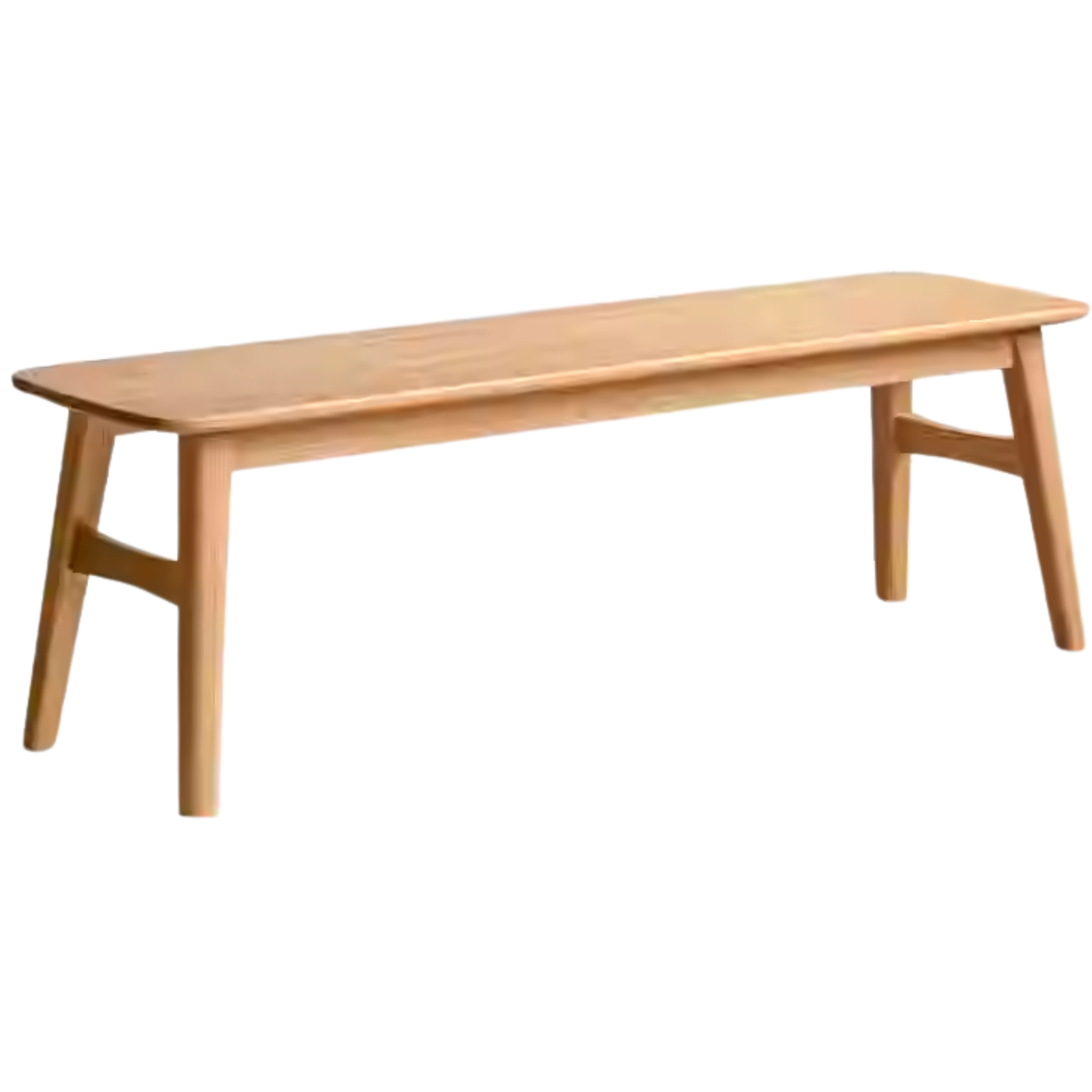 Oak Solid Wood Modern Long Bench