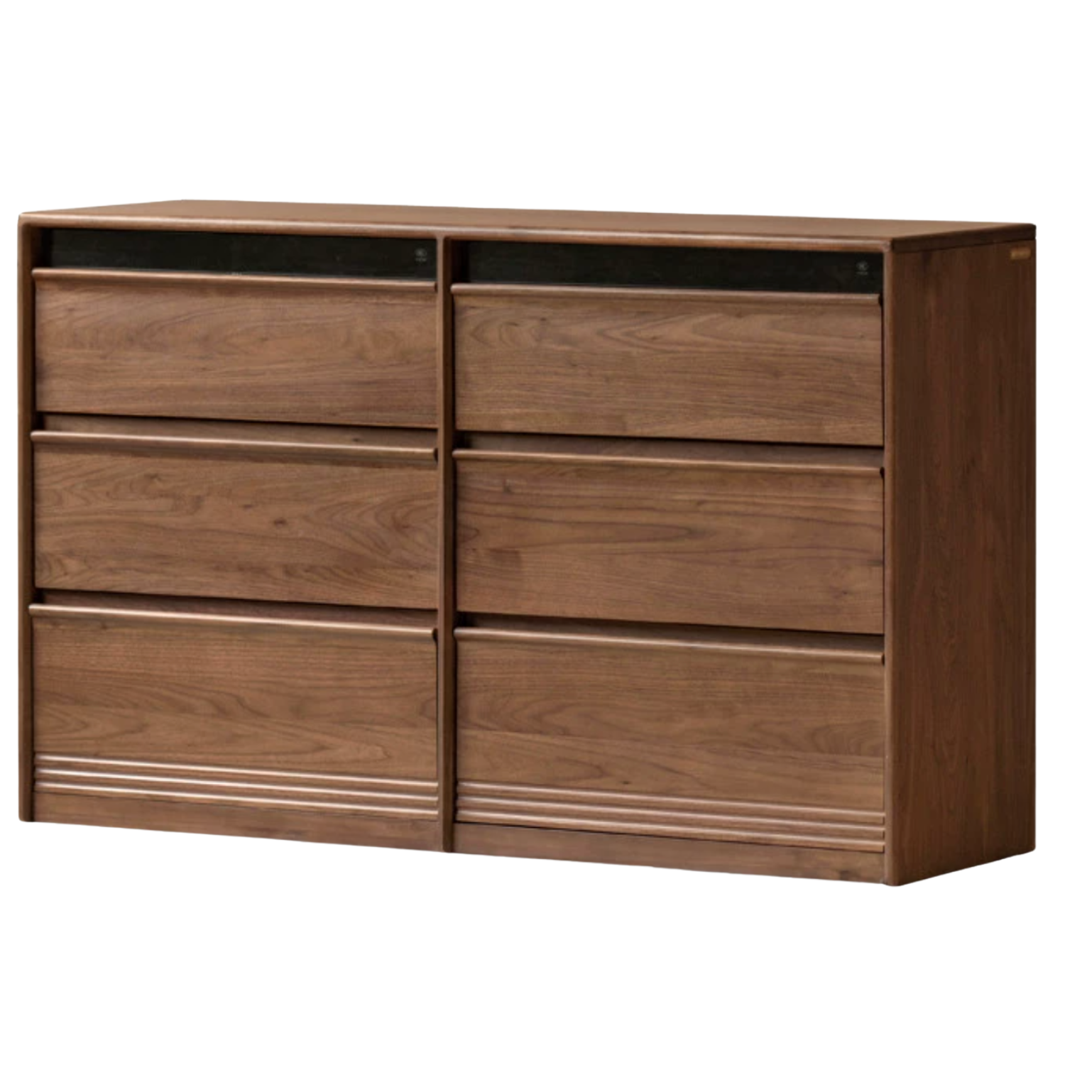 Black Walnut Solid Wood Chest Drawer.