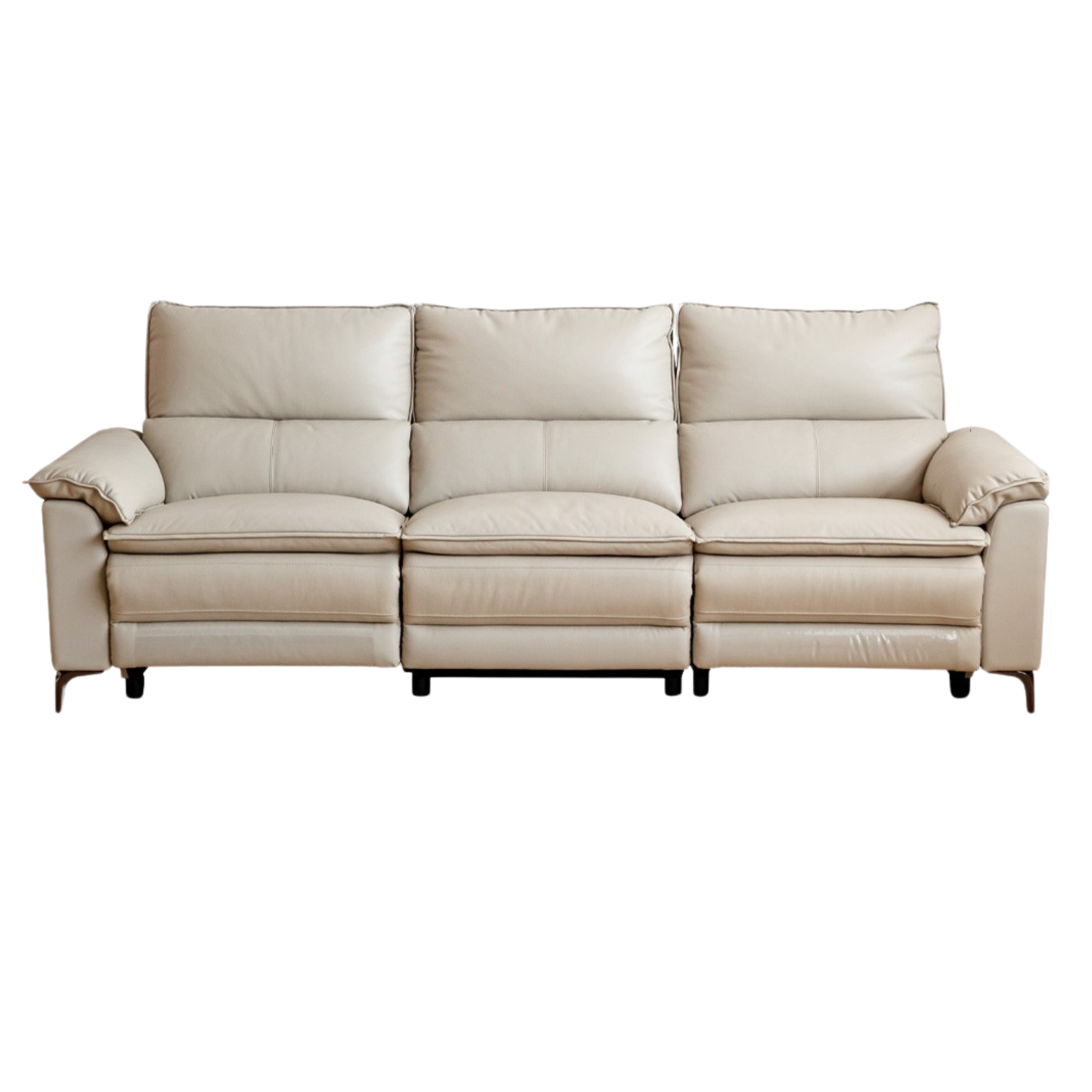 Leather Electric Dual-purpose Cowhide Sofa.