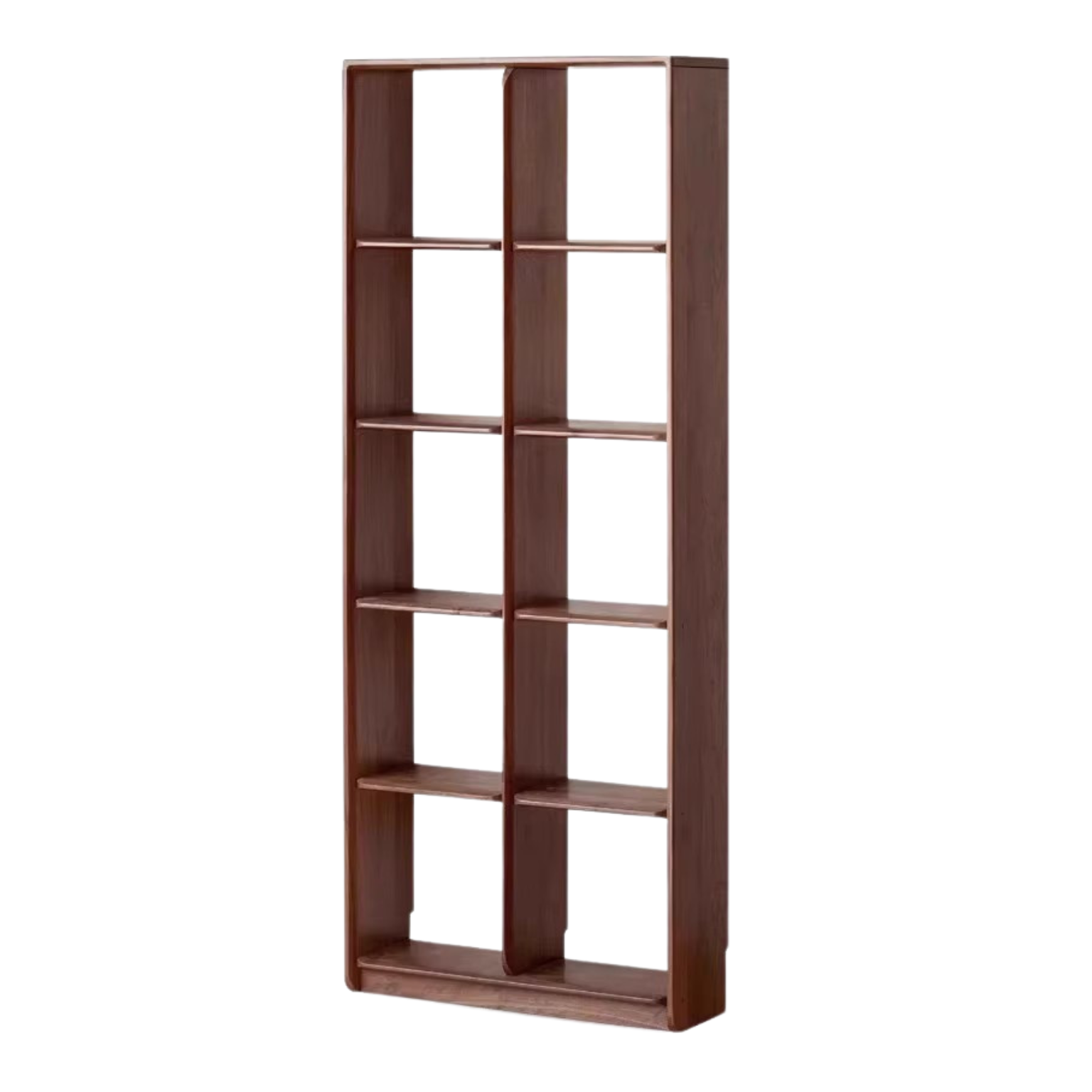 Sandalwood, Black Walnut Solid Wood Bookshelf Shelf Free Lattice Combination