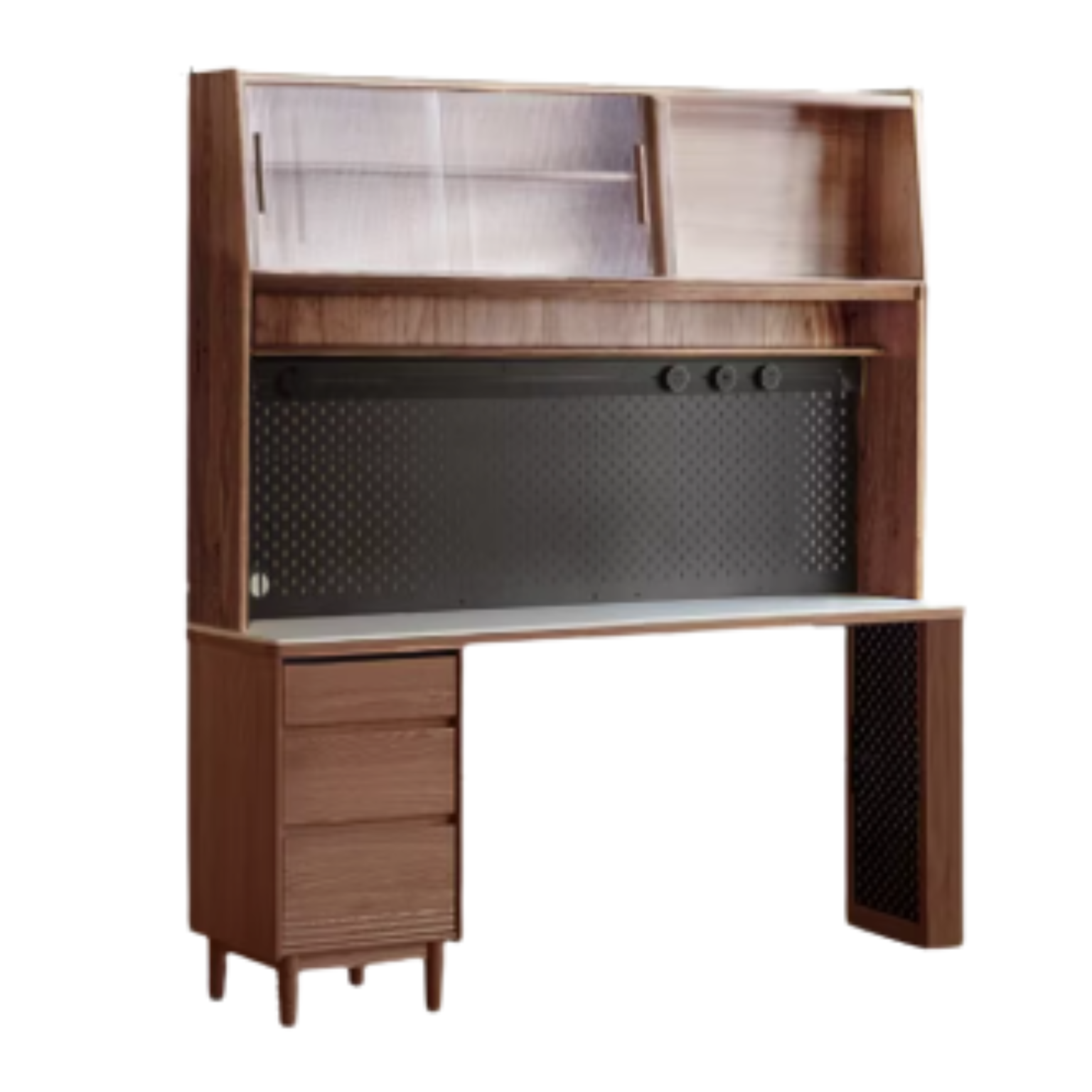 Oak, Ash Solid Wood Modern Rock Board Sideboard