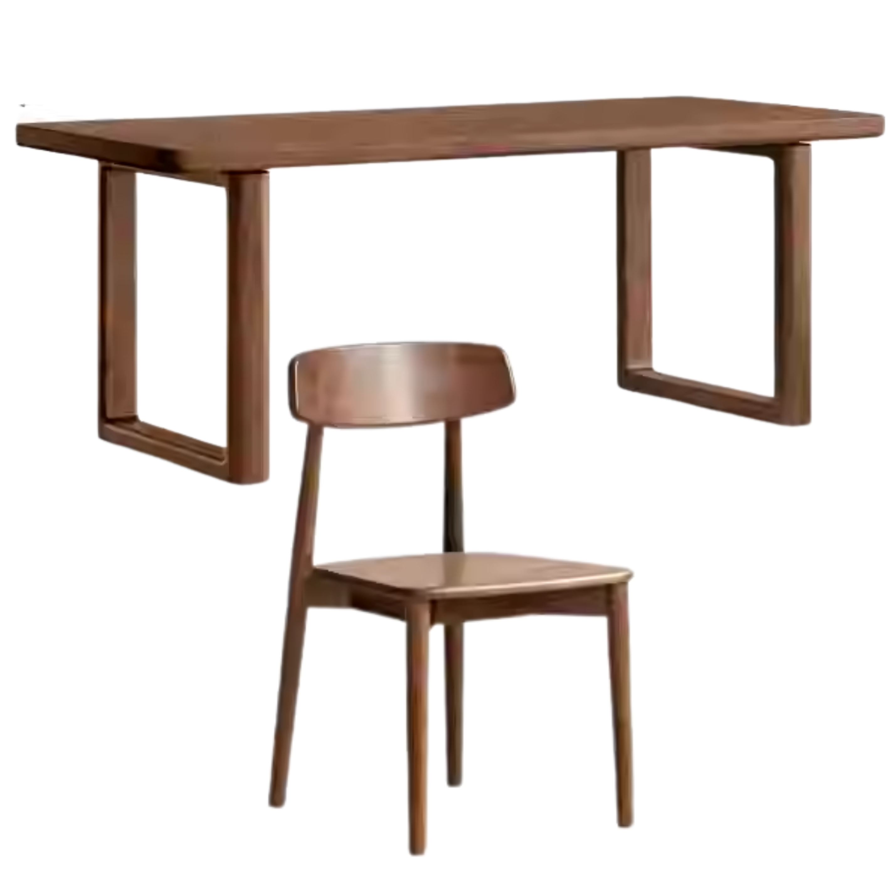 Black Walnut Solid Wood Large Board Dining Table