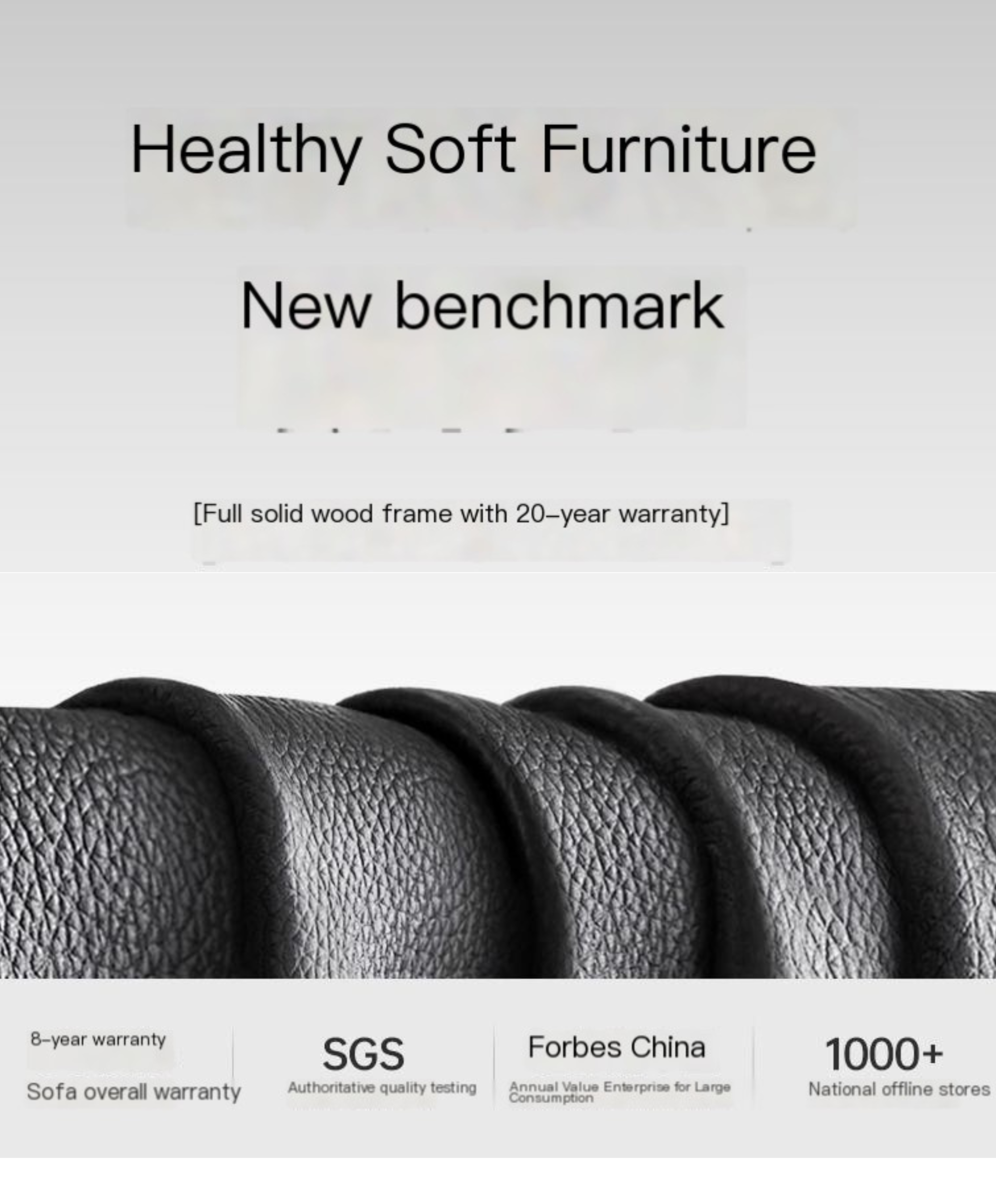 Genuine Leather Sofa Italian Light Luxury Tofu Block Sofa