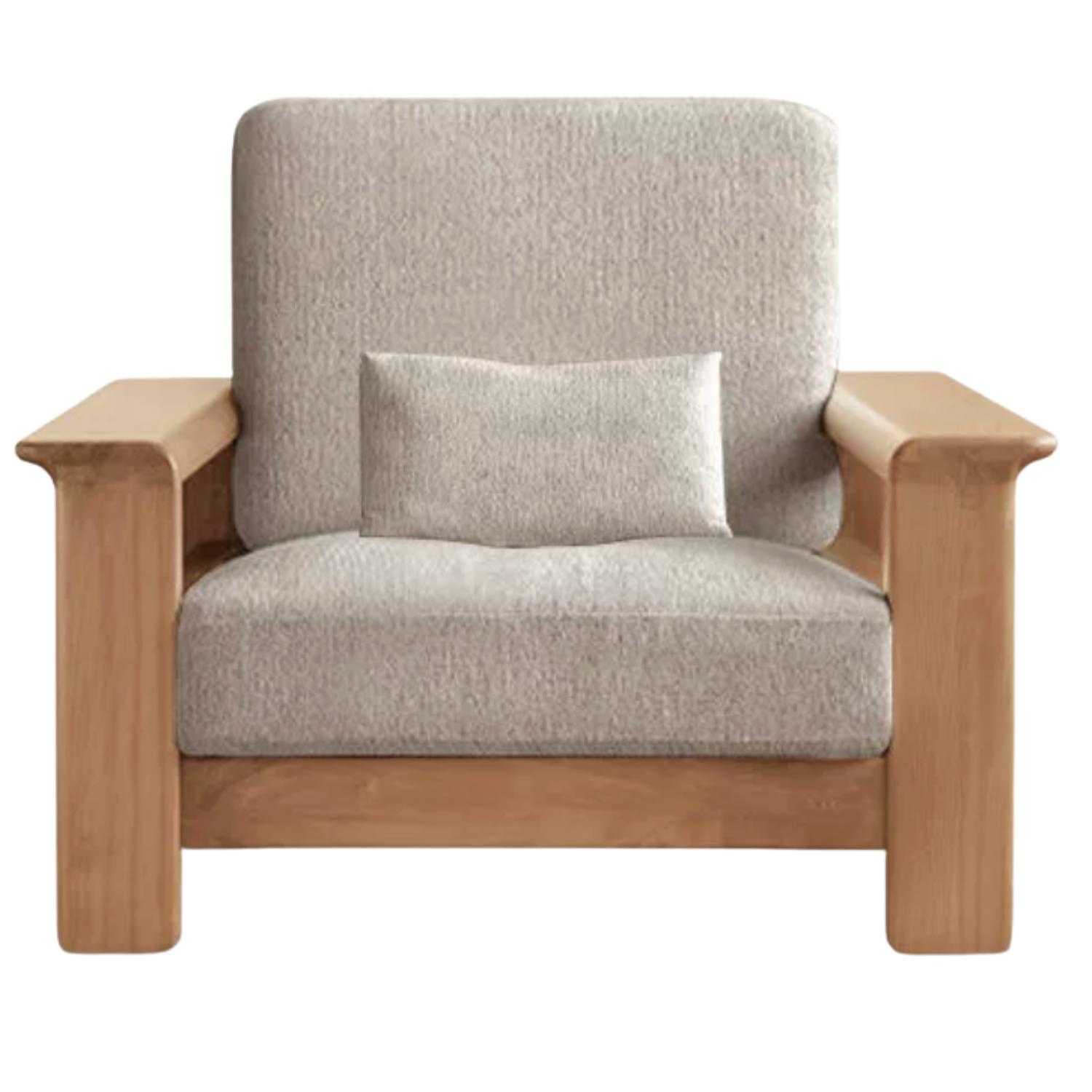 Ash solid Wood Lounge Sofa with Elevated Comfort Design