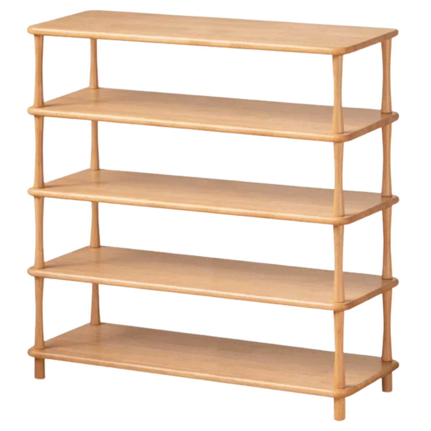 Rubberwood Solid Wood Shoe Rack Multi Layer Storage Organizer