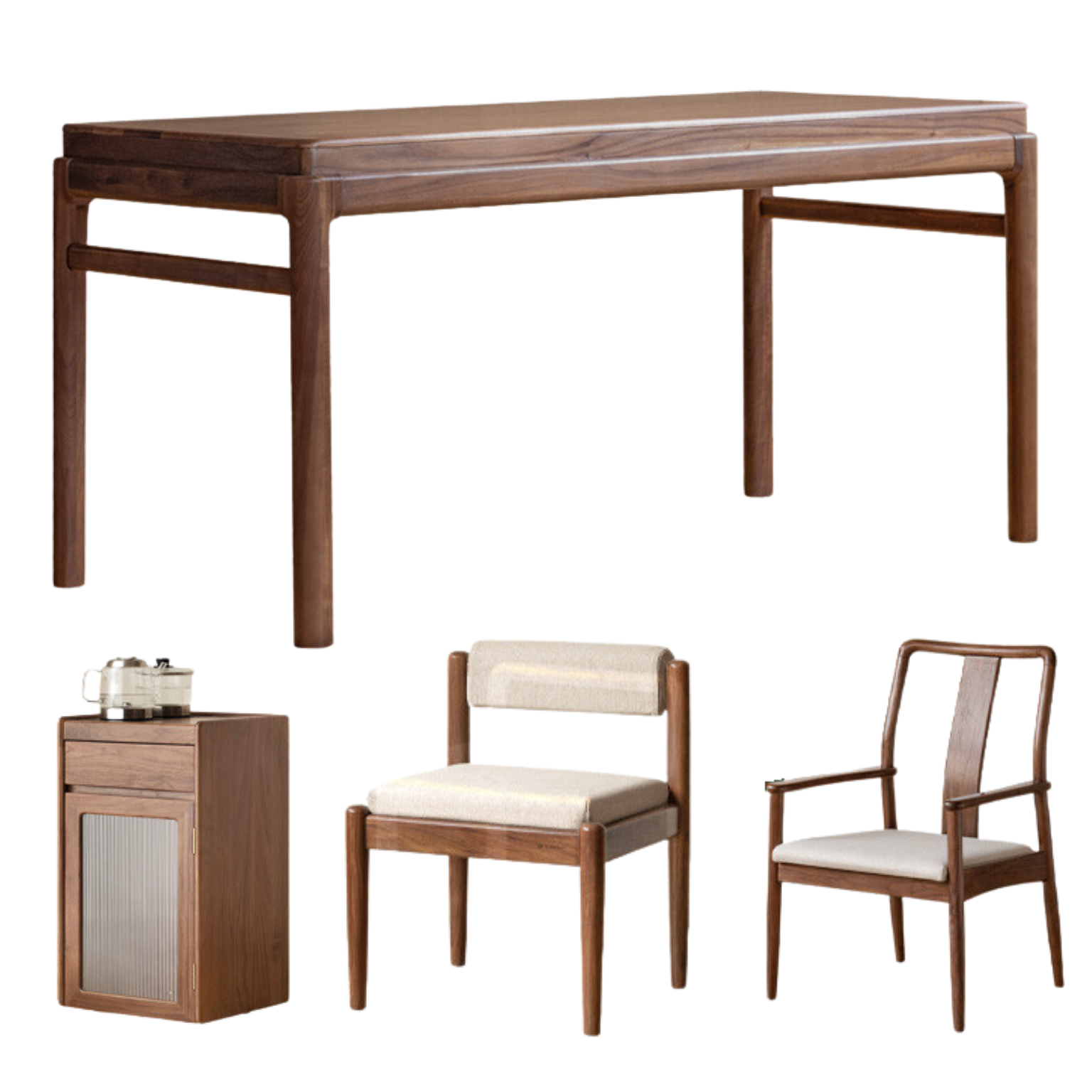 Black Walnut Solid Wood Tea Table