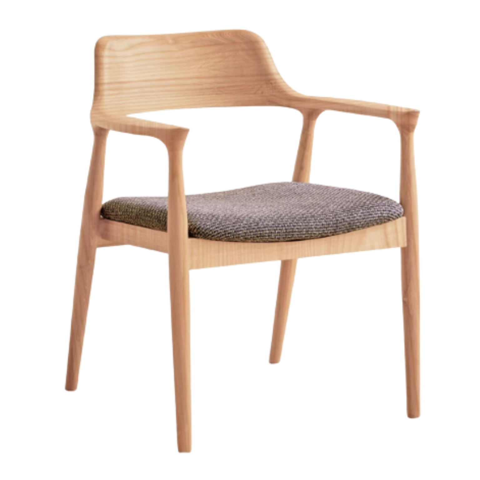 Ash Solid Wood Elegant Armchair