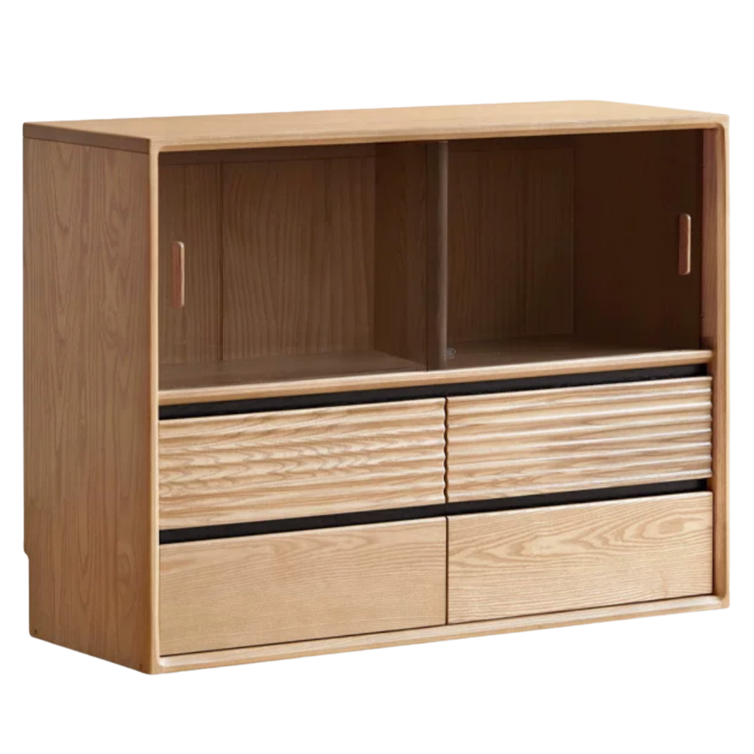 Ash, White Ash, Oak Solid Wood Combination Module Bookcase