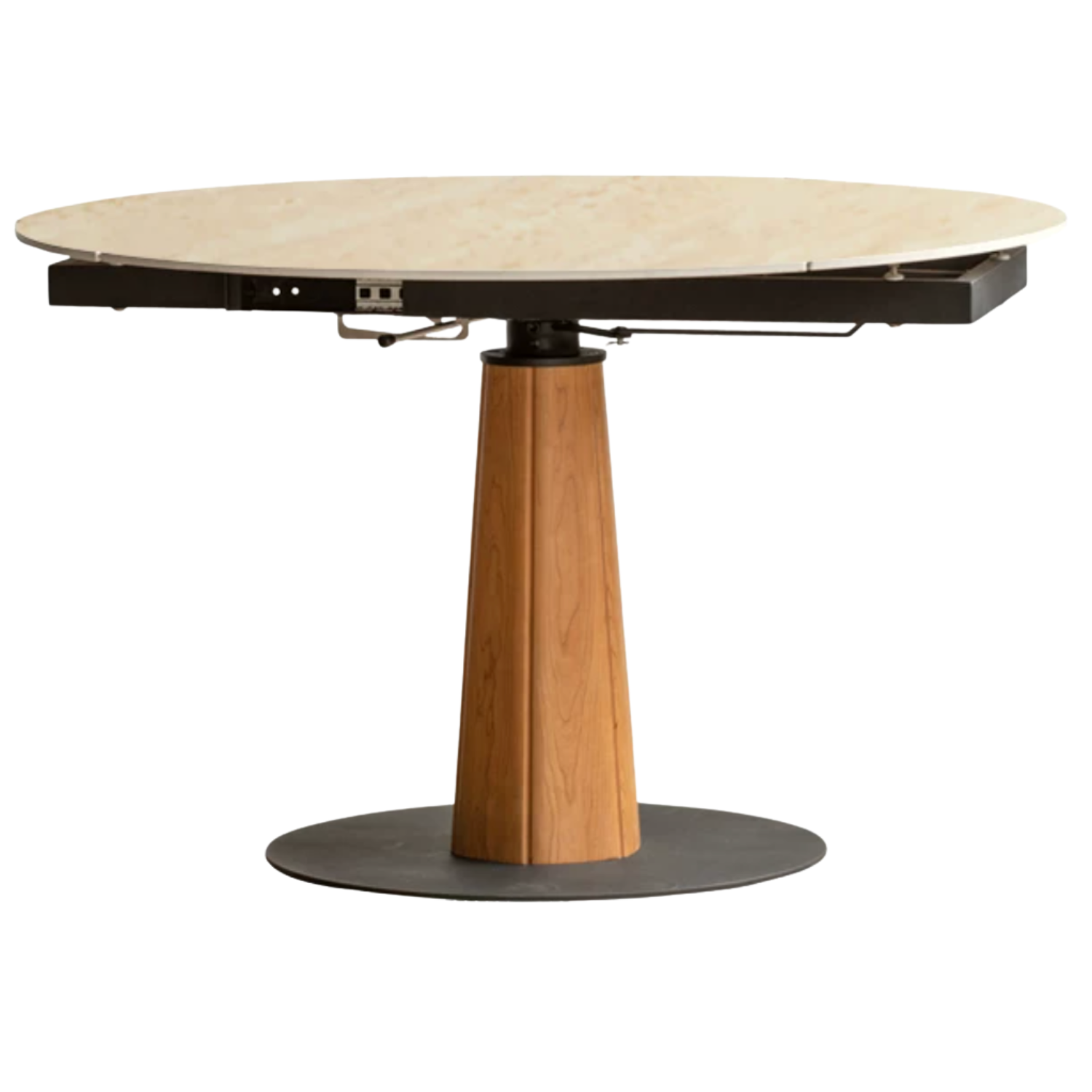 Cherry, Black Walnut, Ash Solid Wood Folding Retro Rock Plate Dining Table